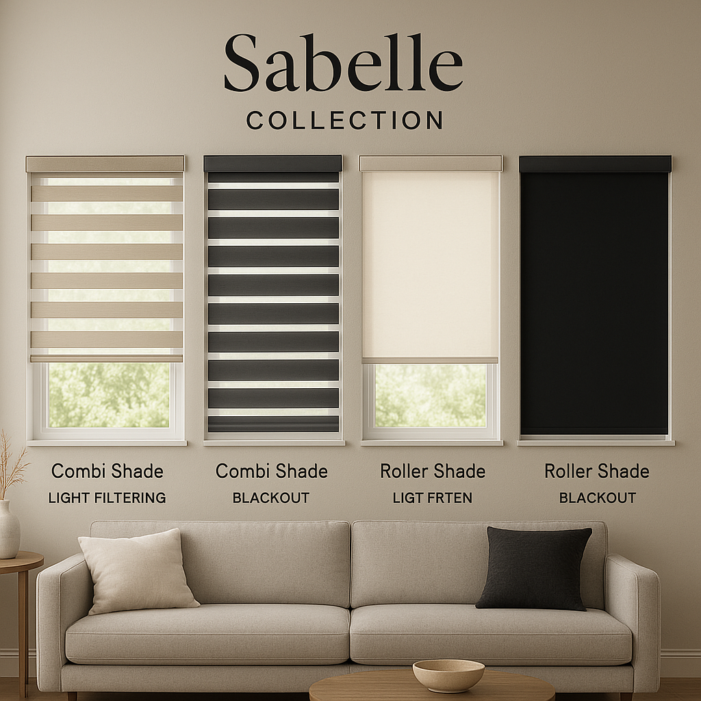 Sabelle Collection Zebra and Roller Shades