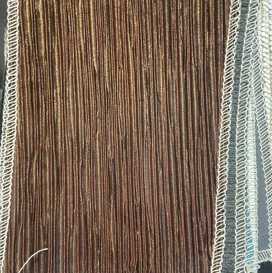 0252 Pleated Metallic Fabric