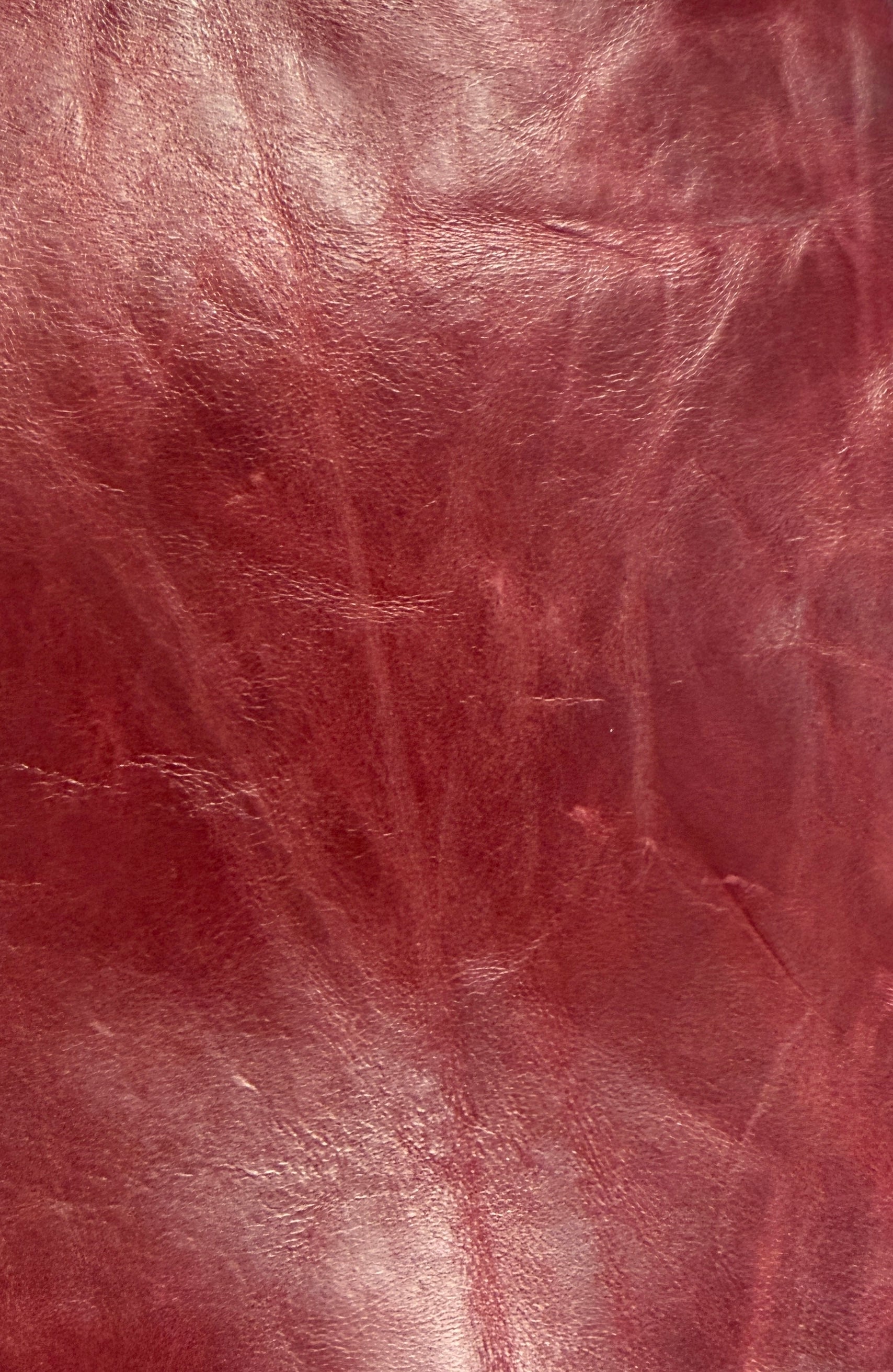 0642 Satin Wine Genuine Leather
