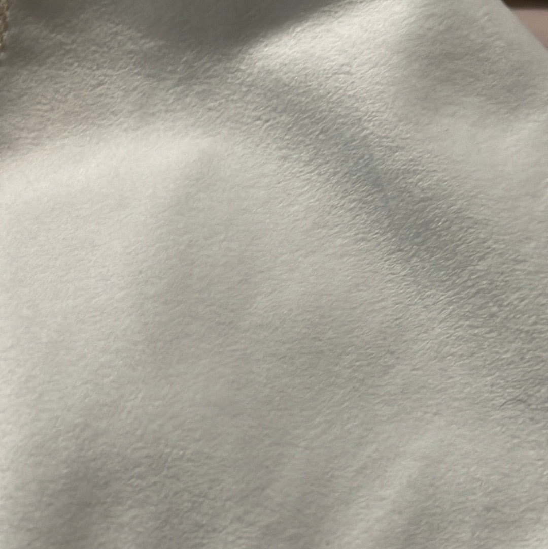 0402 Velvet Fabric Ivory White