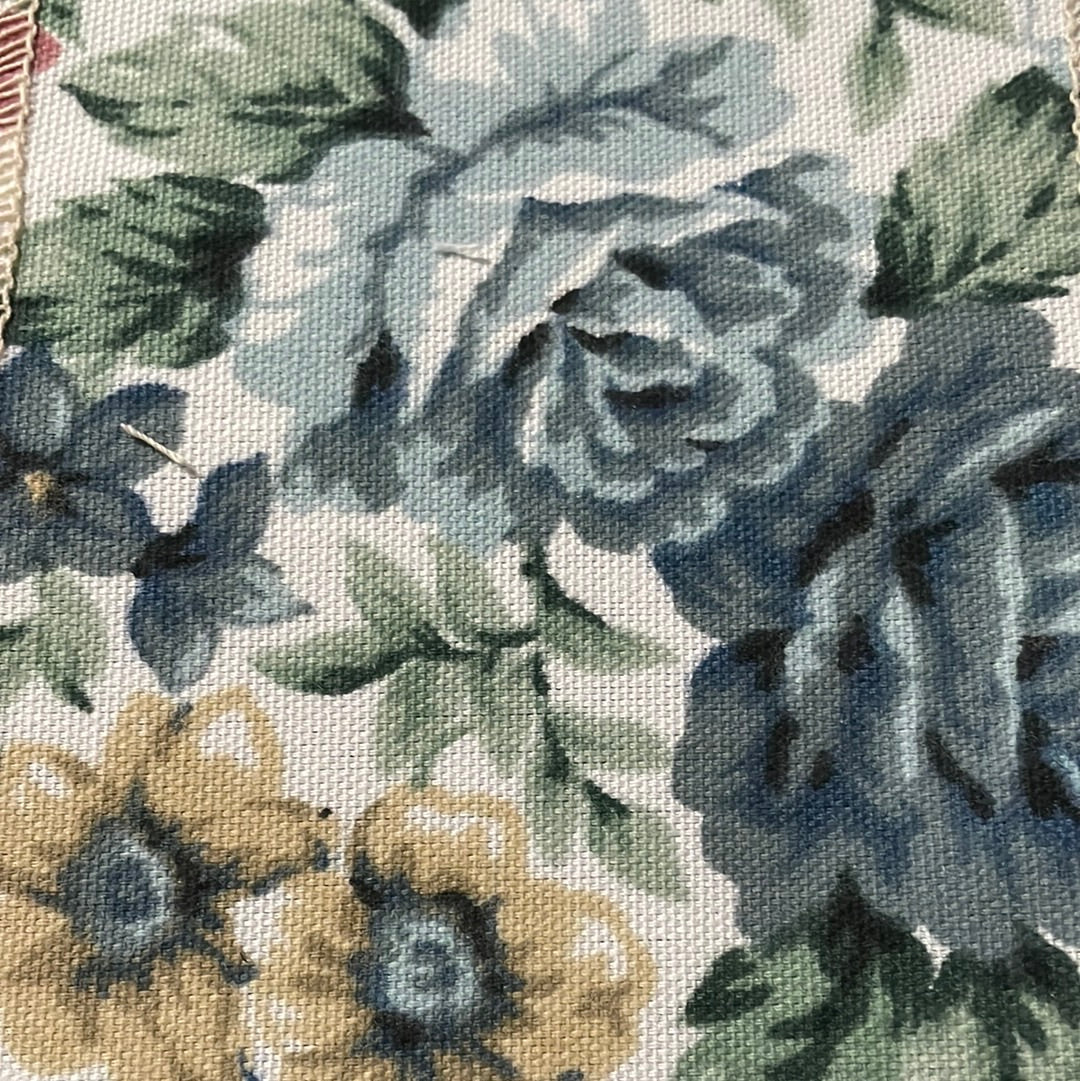 0331 Fabric Vintage Botanical Print