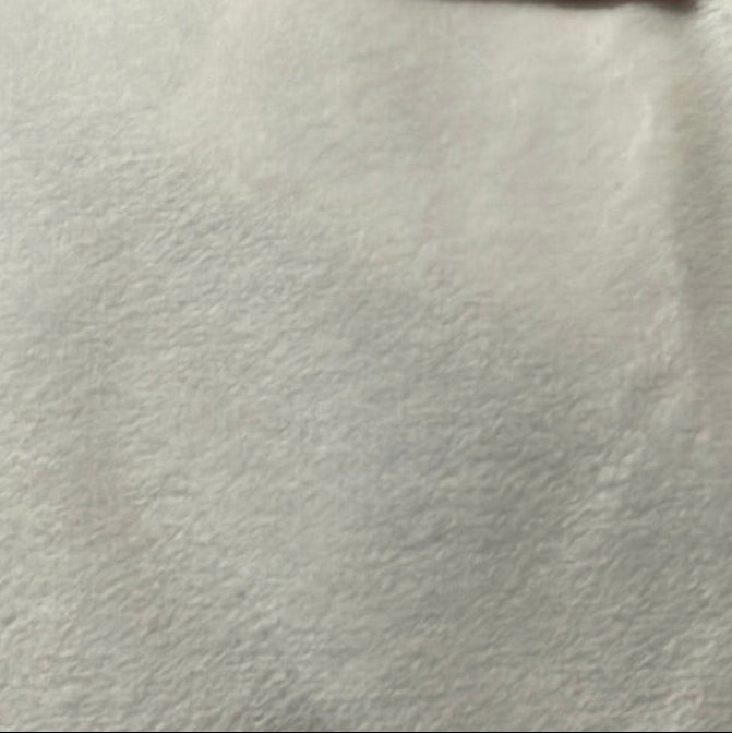 0402 Velvet Fabric Ivory White