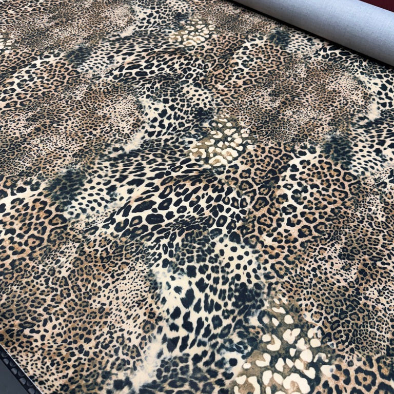 0606 Fabric Abstract Leopard