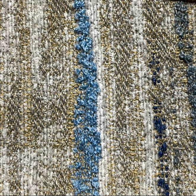 0286 Fabric Sand and Blue Mix