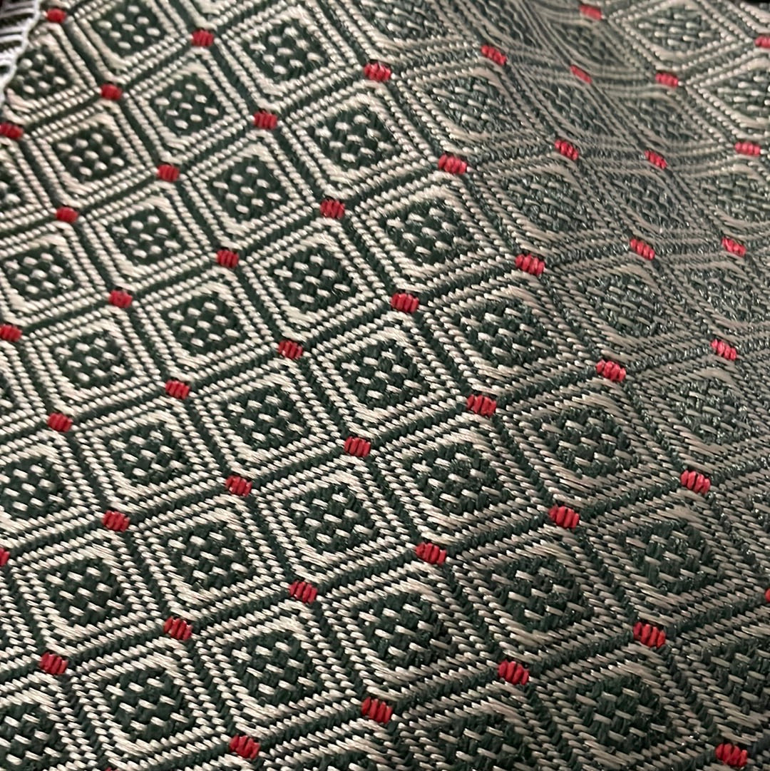0546 Emerald Grid Brocade