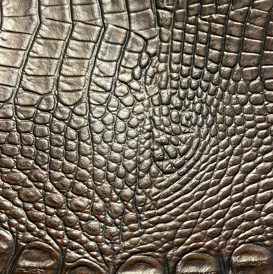 0012 Dark Brown “Crocodile Elite” Vinyl