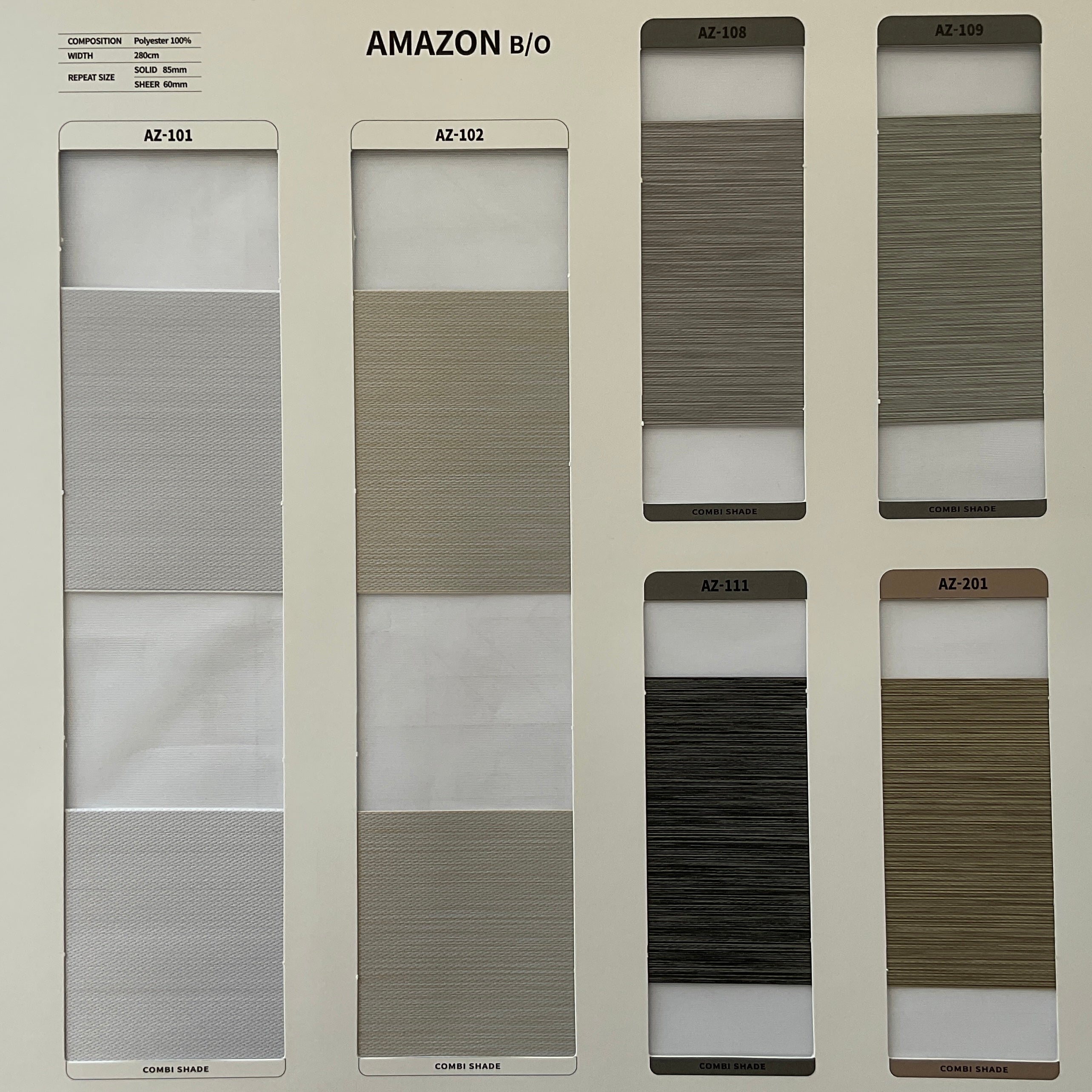 Zebra Roller Shade Amazon BO (Sabelle Collection)