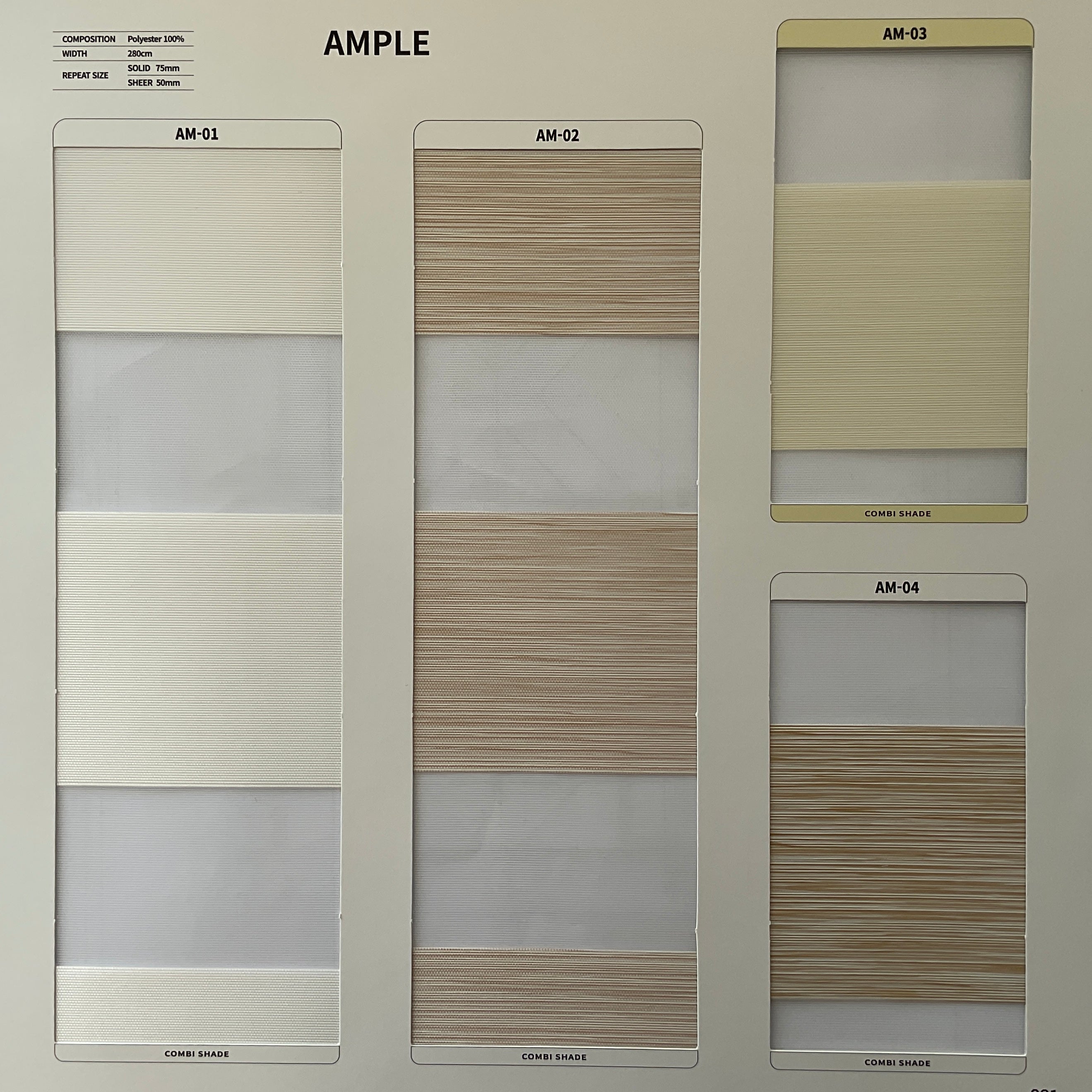 Zebra Roller Shade Ample (Sabelle Collection)