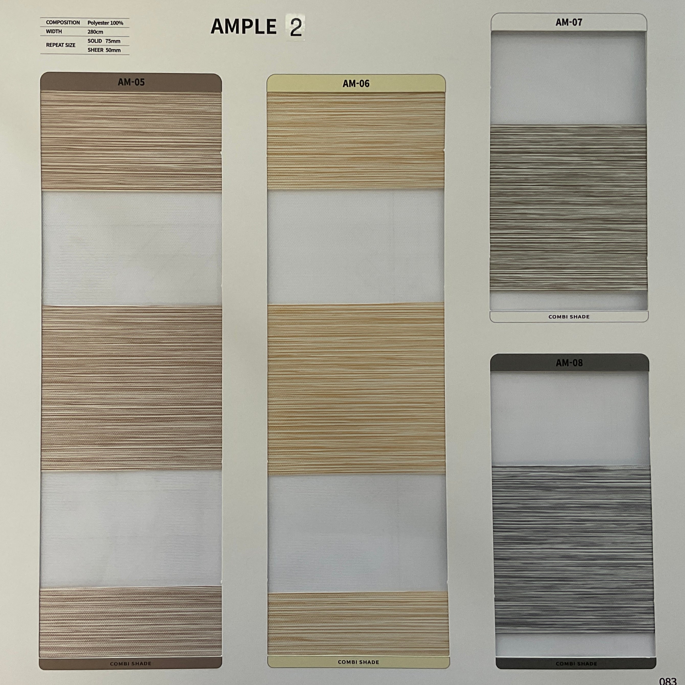 Zebra Roller Shade Ample 2 (Sabelle Collection)