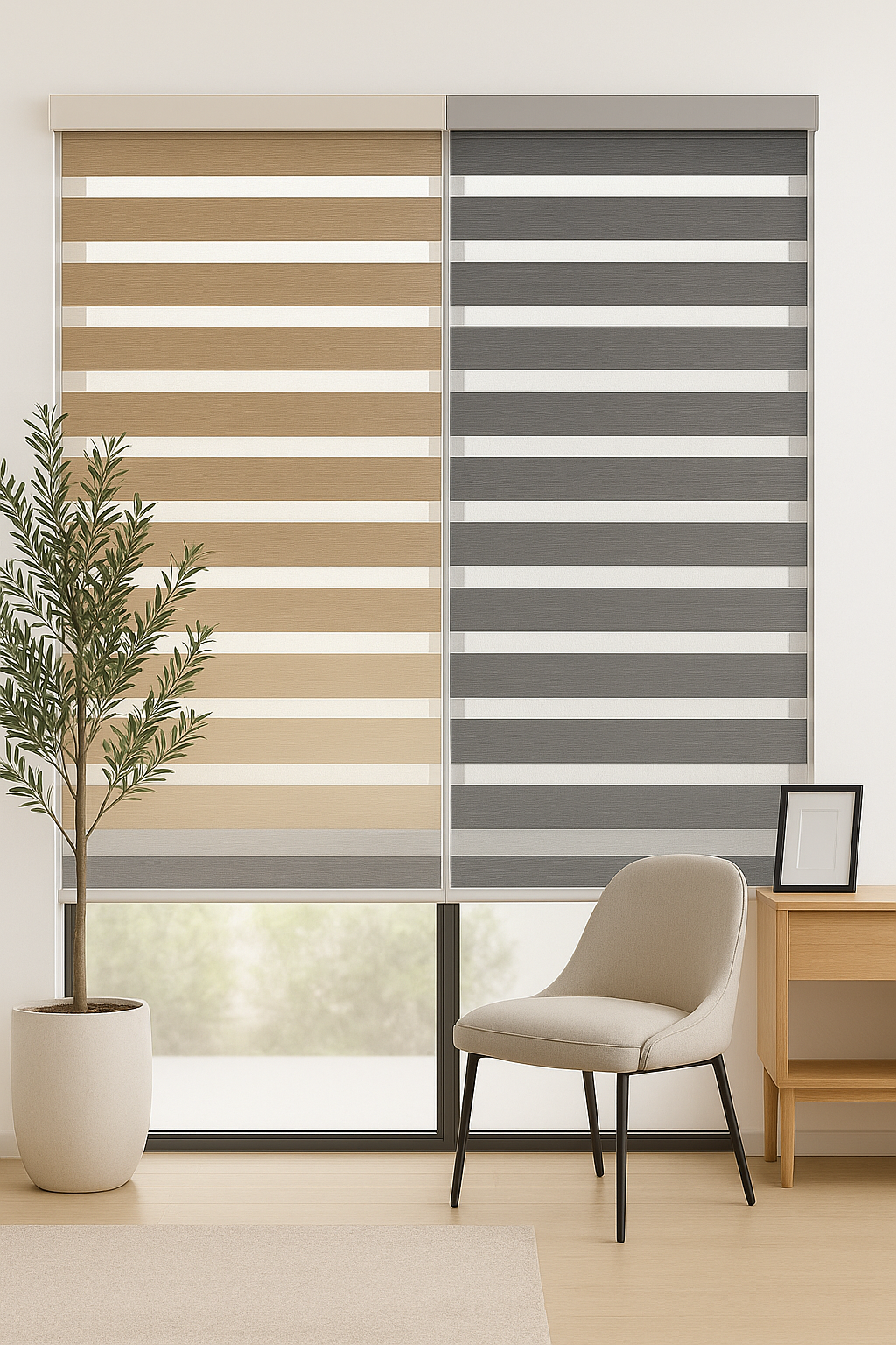 Zebra Roller Shade Ample 2 (Sabelle Collection)