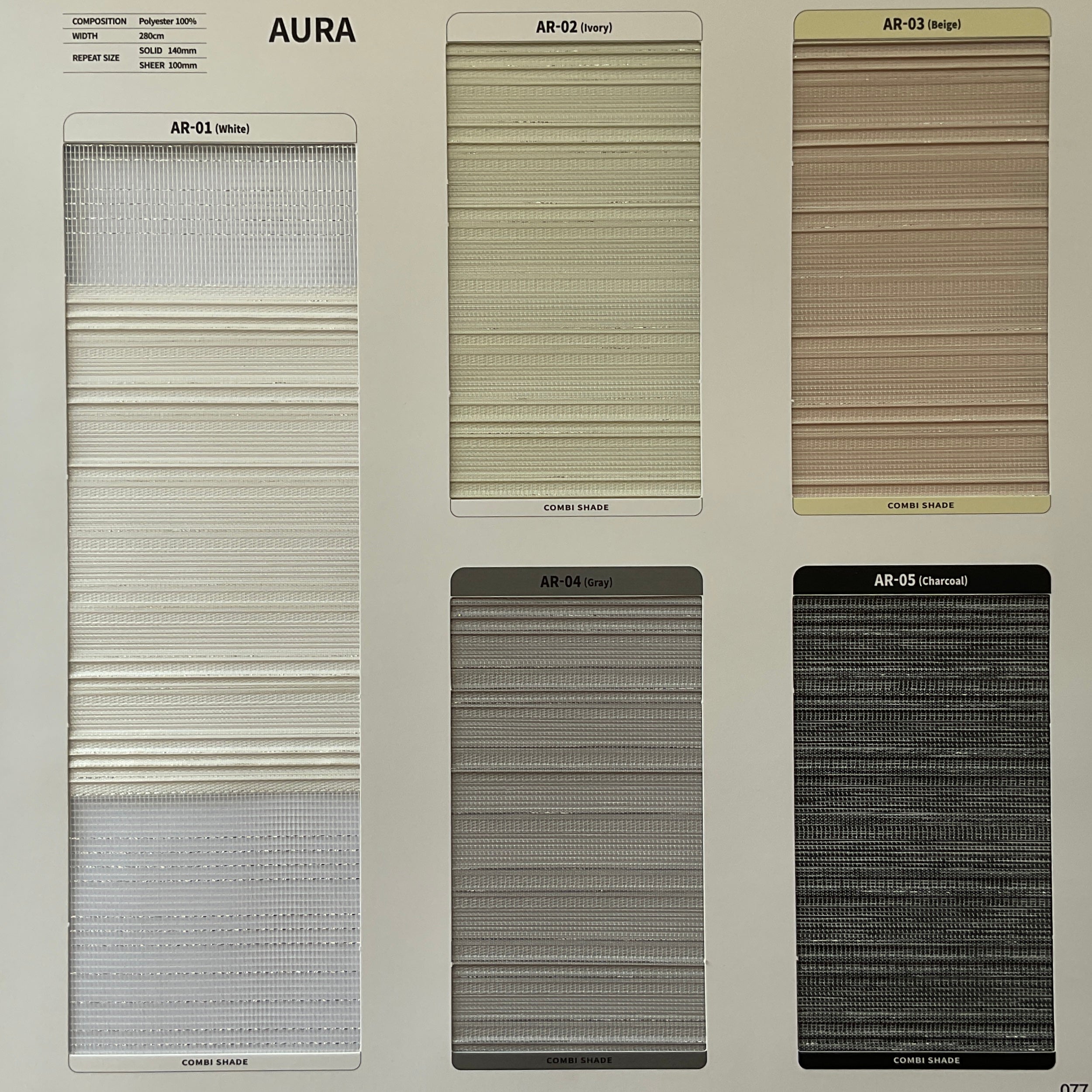 Zebra Roller Shade Aura (Sabelle Collection)