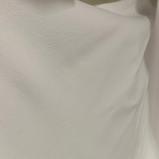 0691 Ivory White Genuine Leather