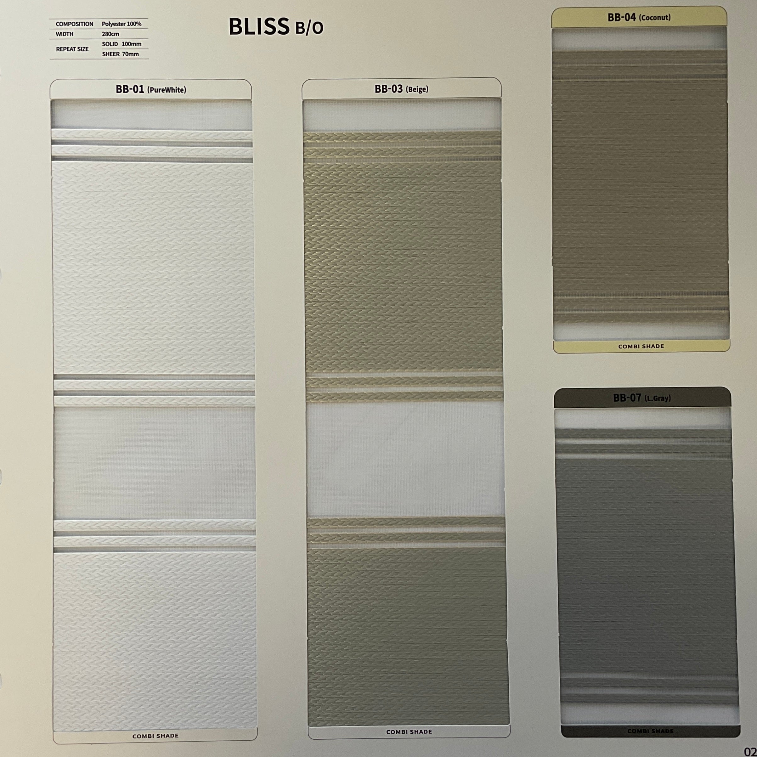 Zebra Roller Shade Bliss BO (Sabelle Collection)
