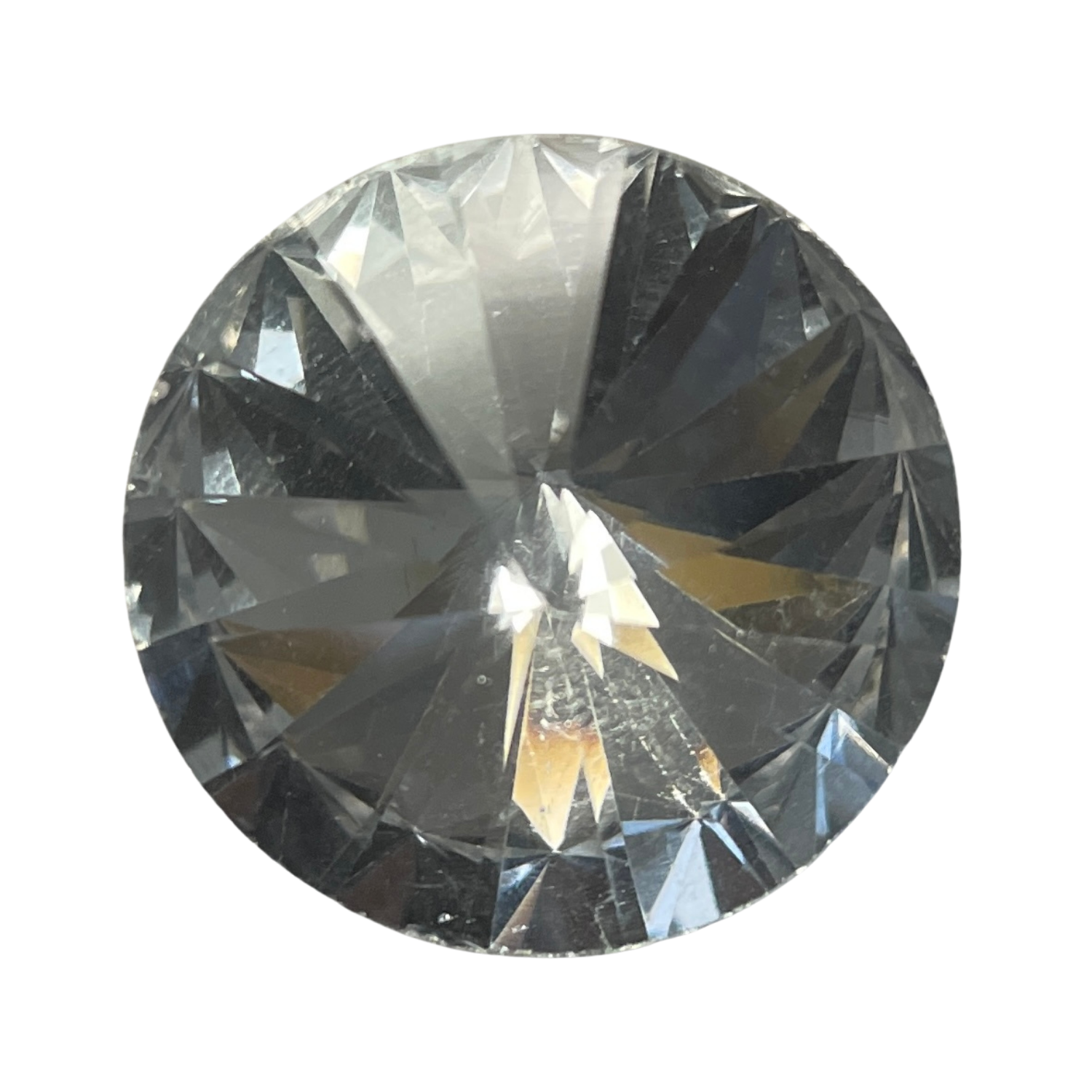 CB40A1-E Clear Crystal Button