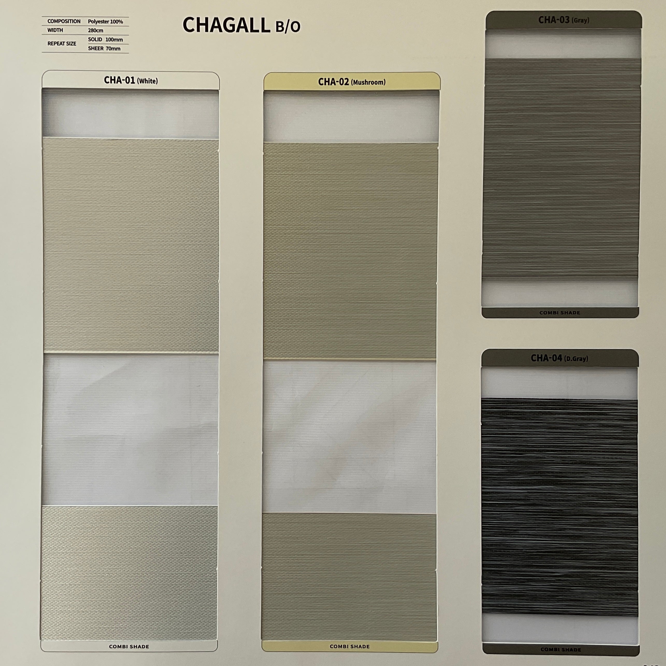 Zebra Roller Shade Chagall BO (Sabelle Collection)