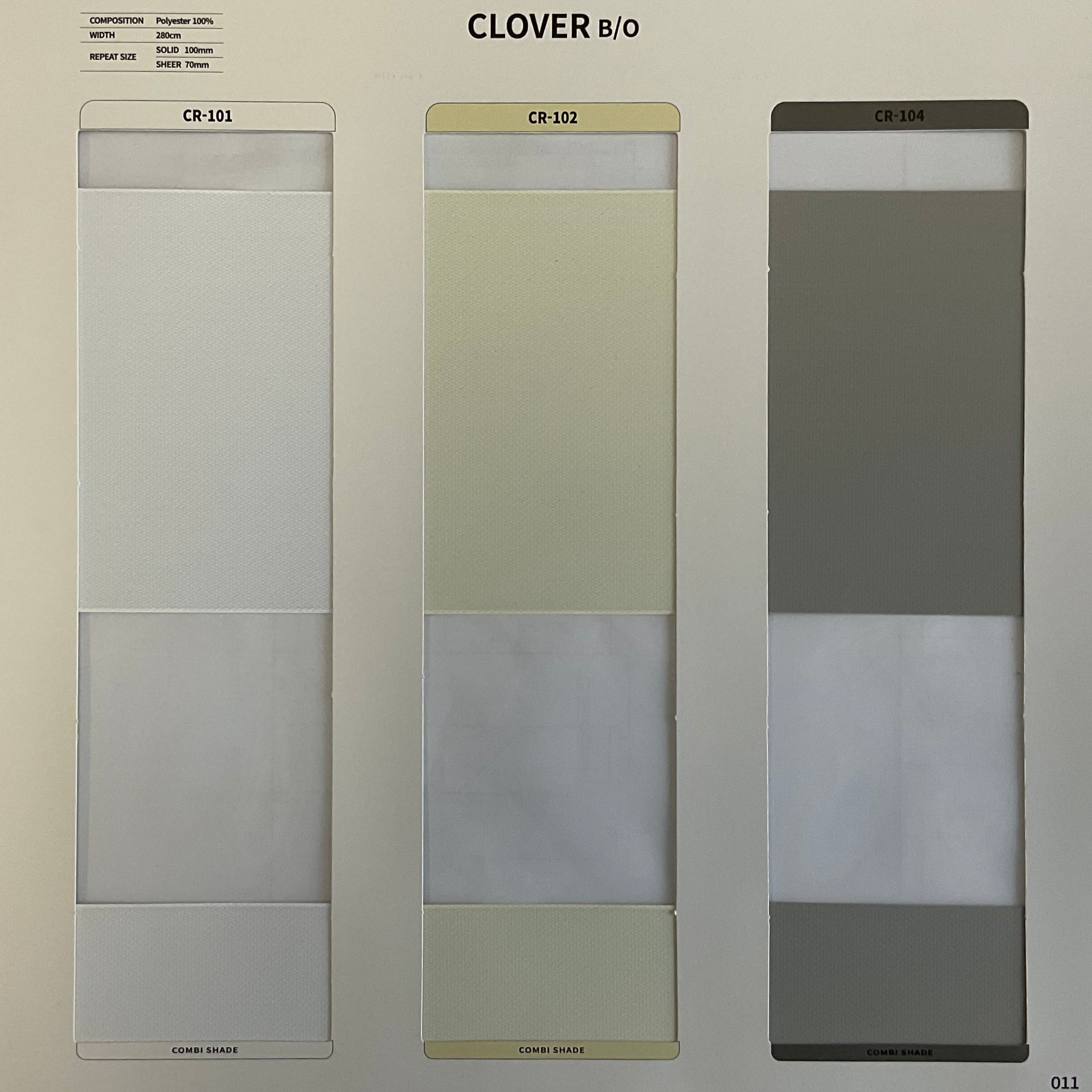 Zebra Roller Shade Clover BO (Sabelle Collection)