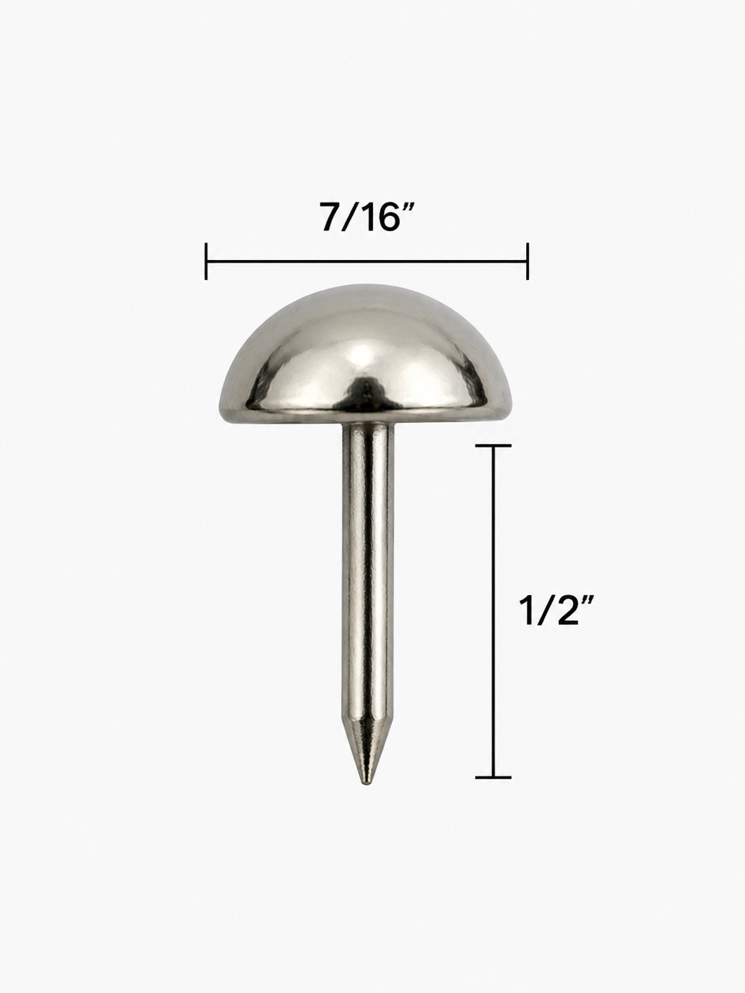 NK912 Nickel Plated High Dome Nailhead