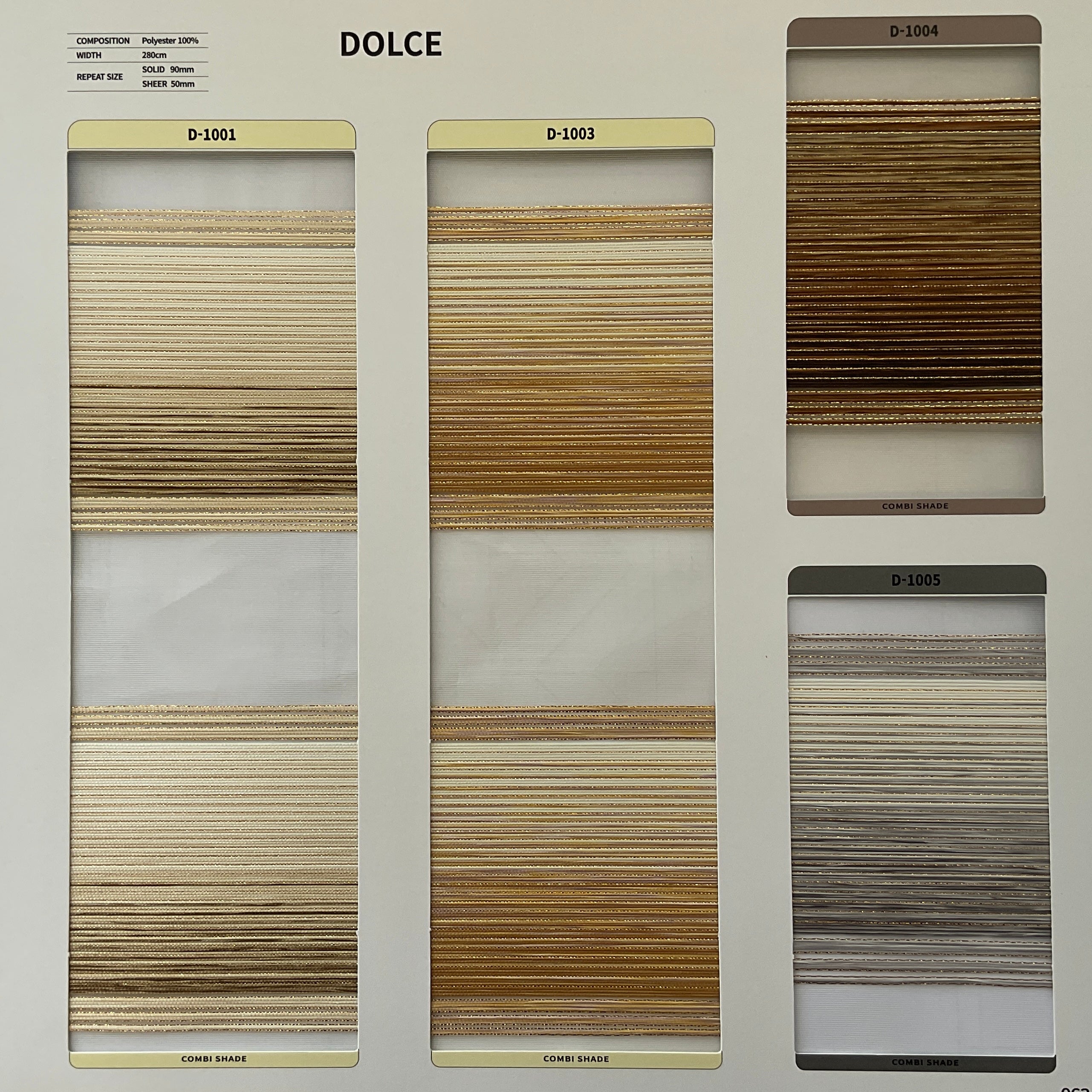 Zebra Roller Shade Dolce (Sabelle Collection)
