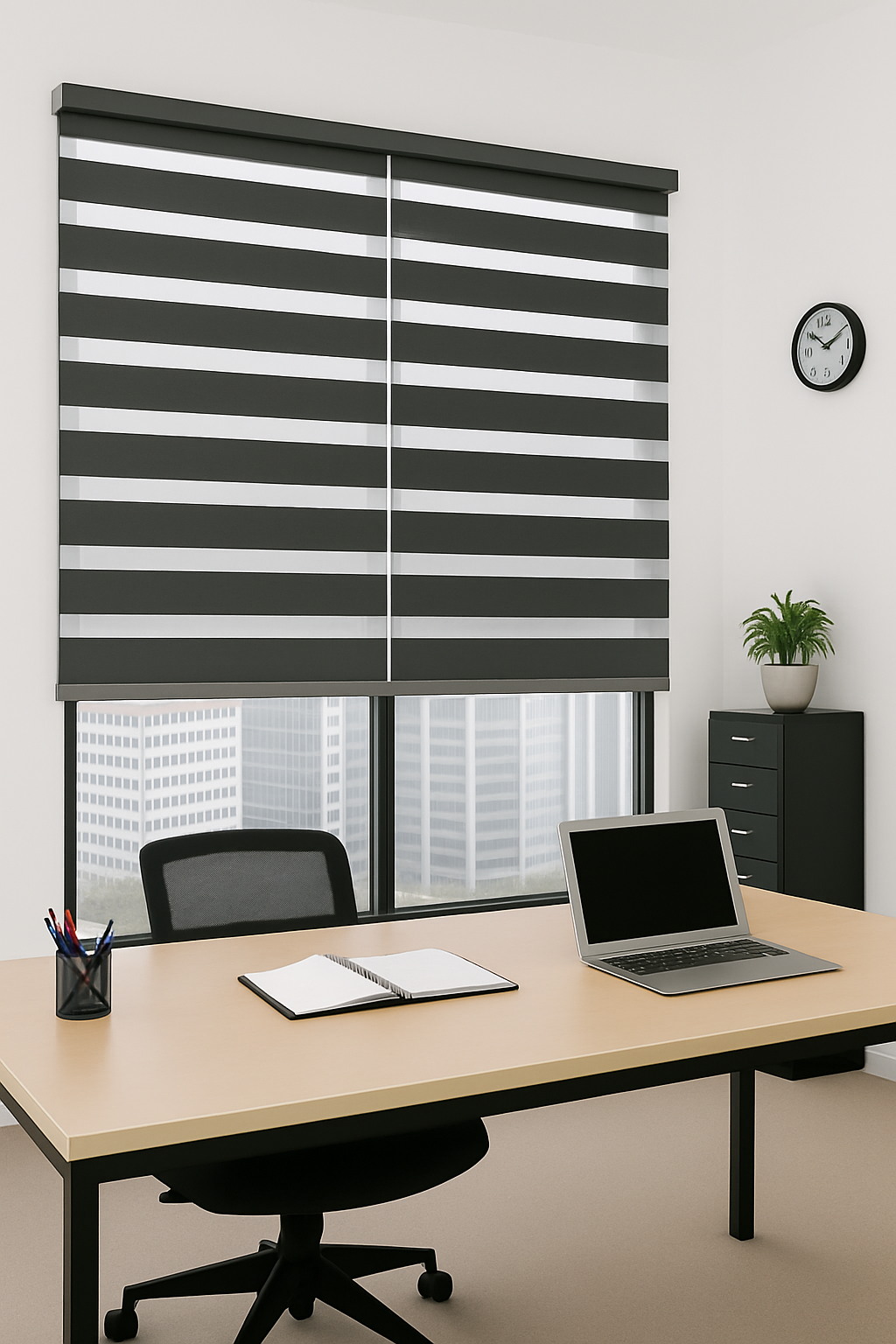 Zebra Roller Shade Dublin (Sabelle Collection)