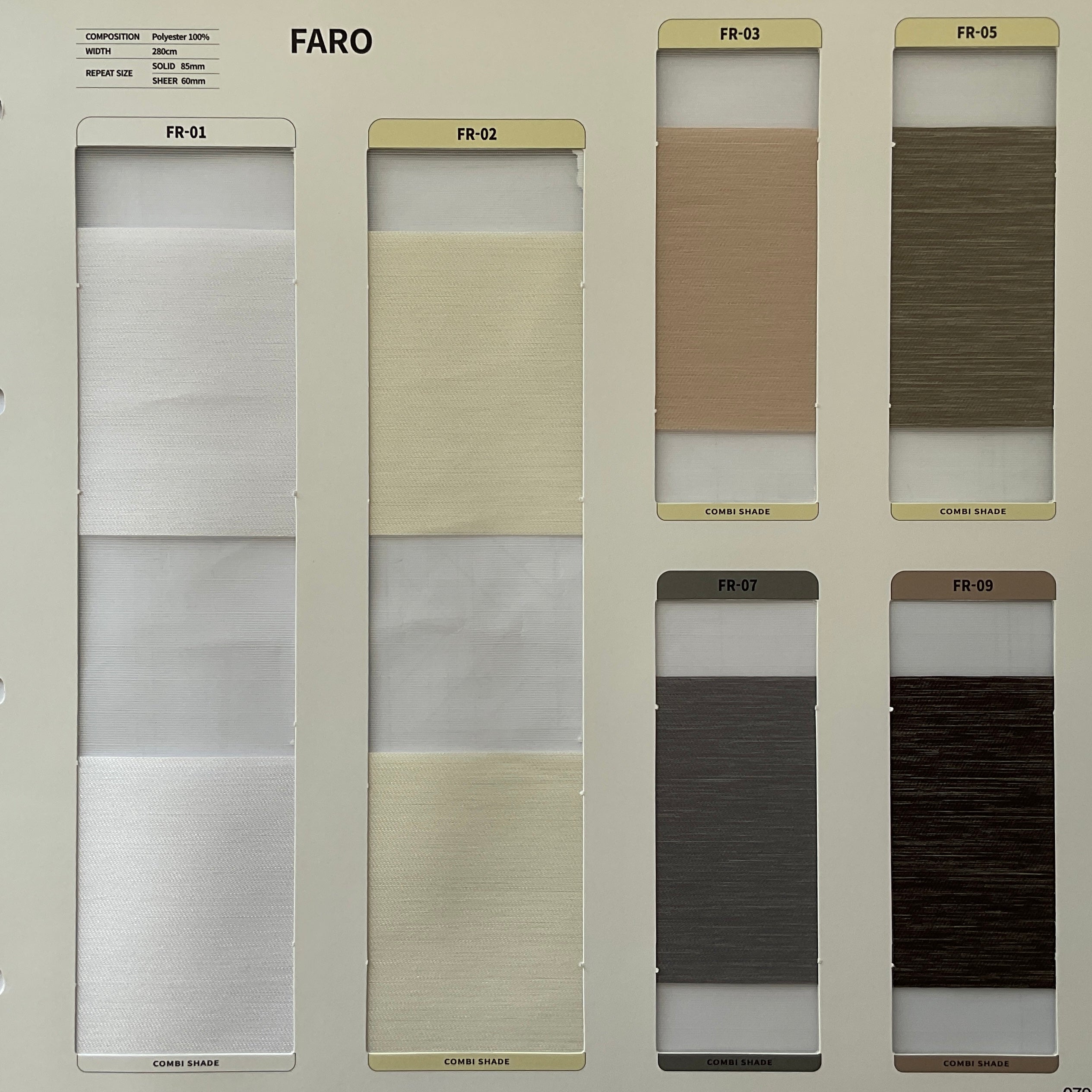 Combi Roller Shade Faro