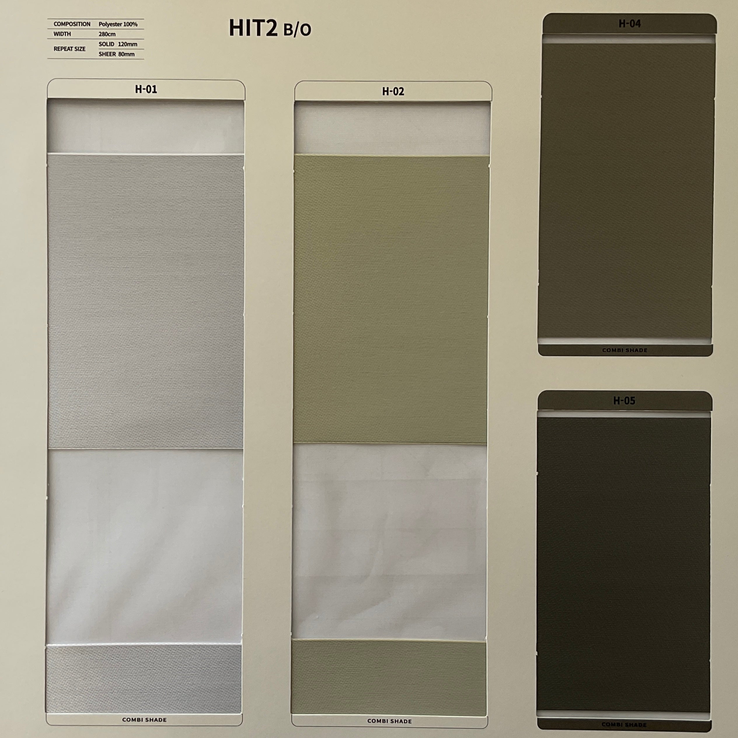 Combi Roller Shade Hit2 BO