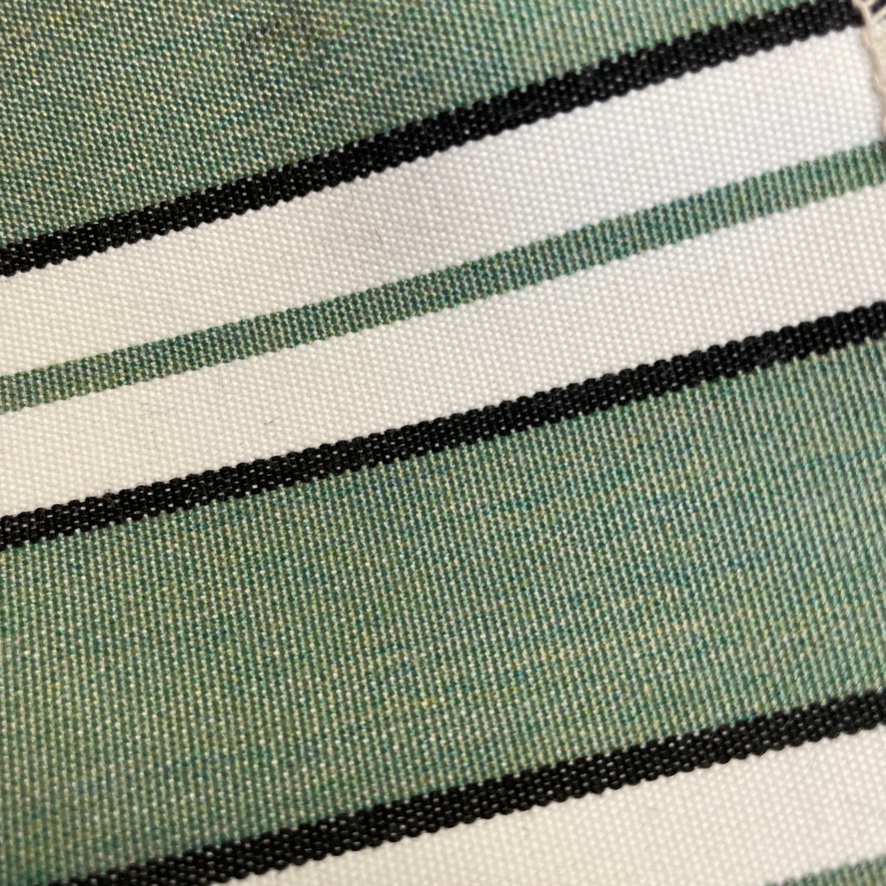 0348 Striped Fabric Sage Green