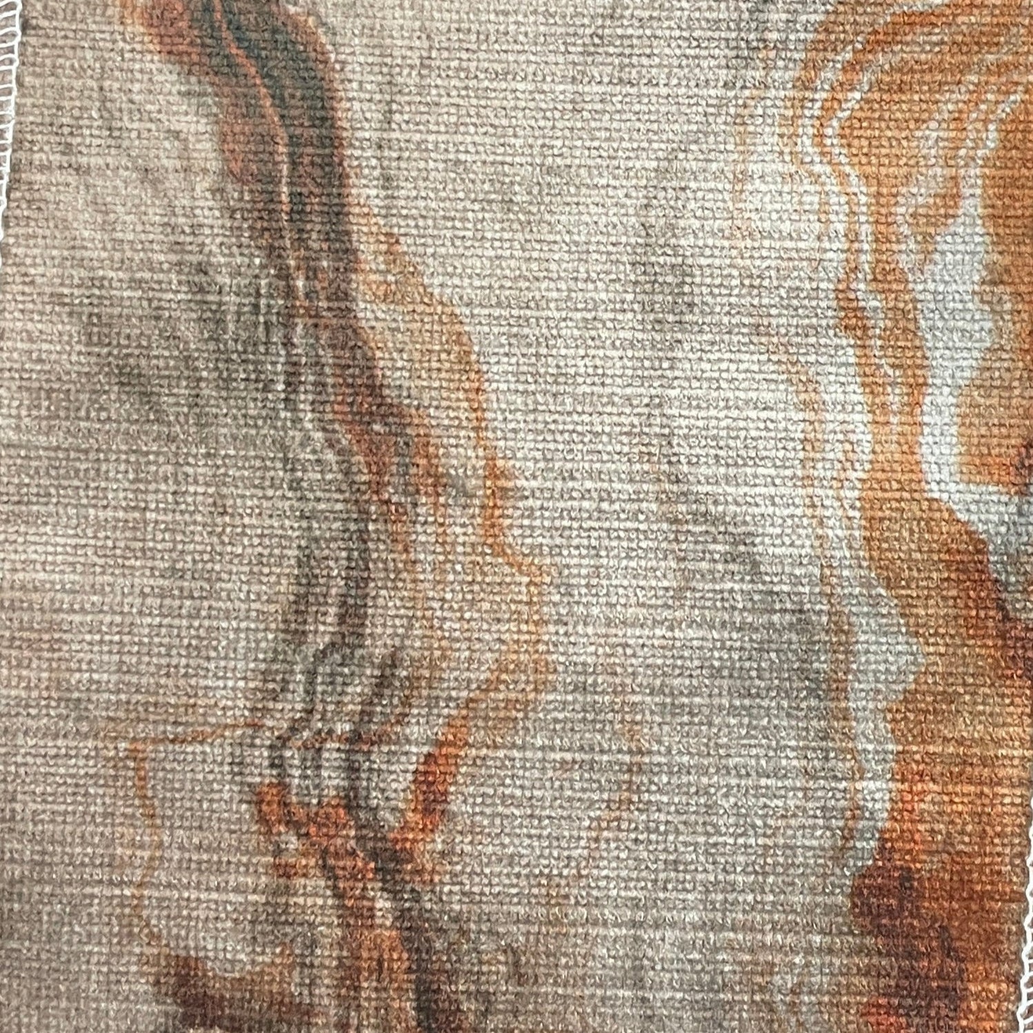 0474 Fabric Marble Terracotta