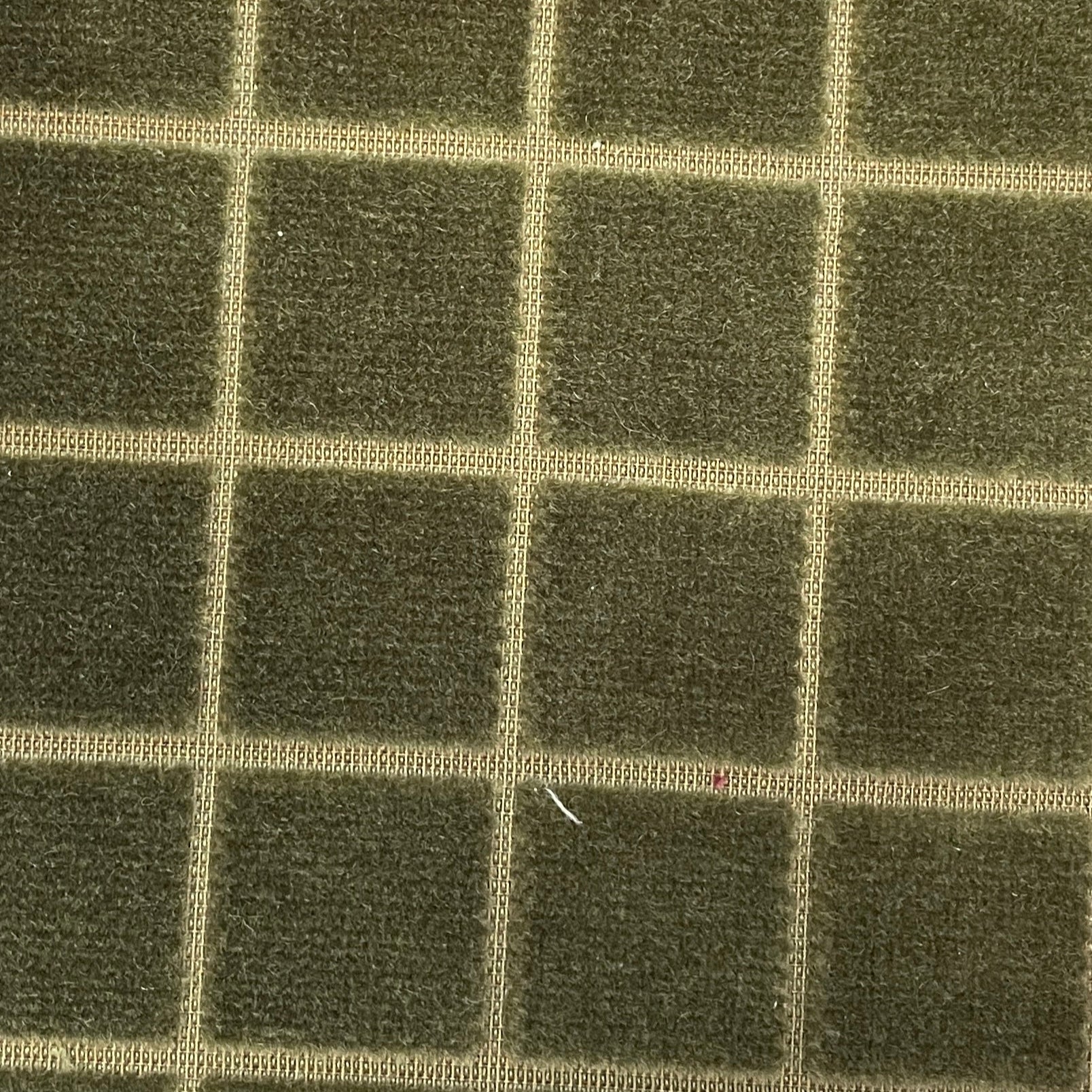0531 Olive Grid Velvet
