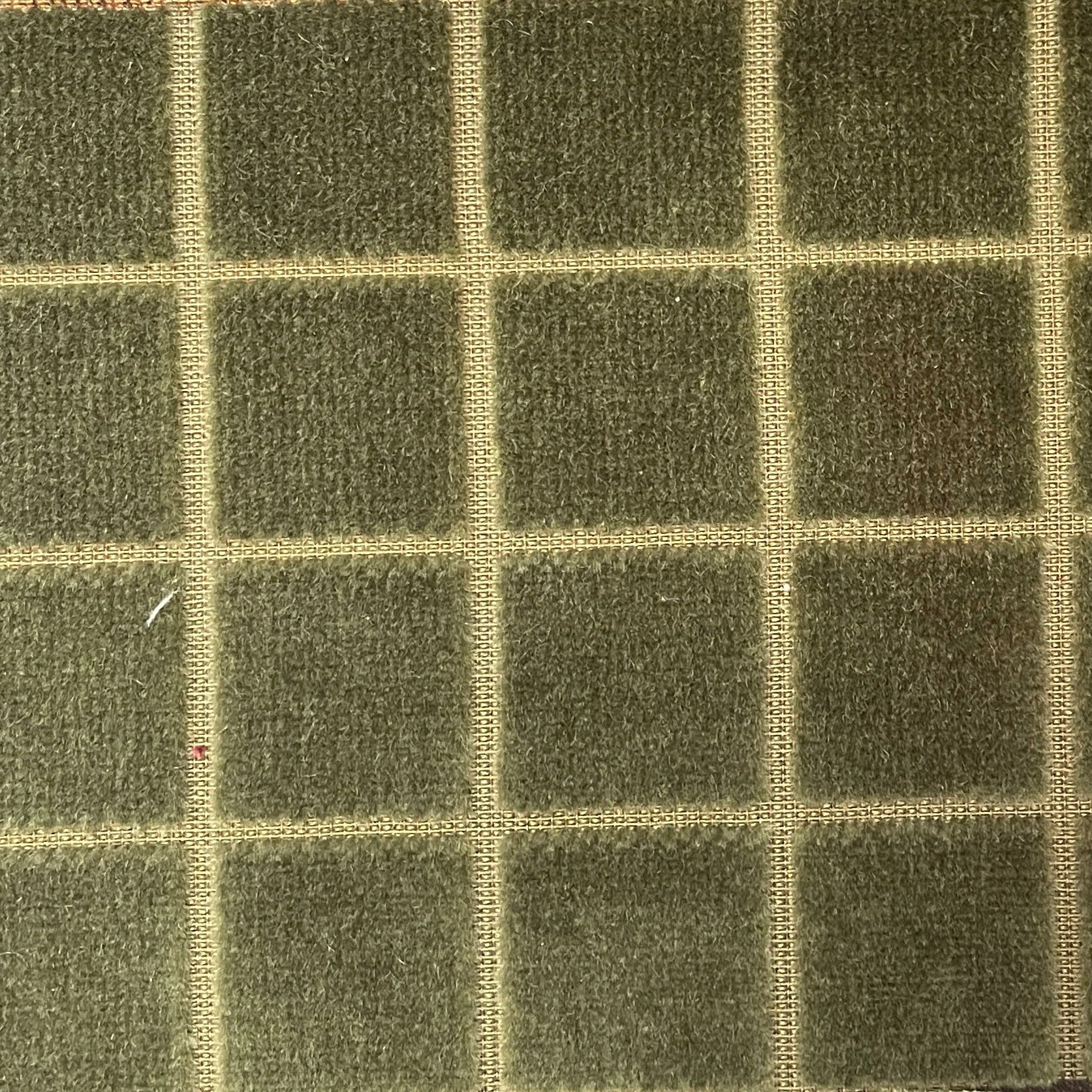 0531 Olive Grid Velvet