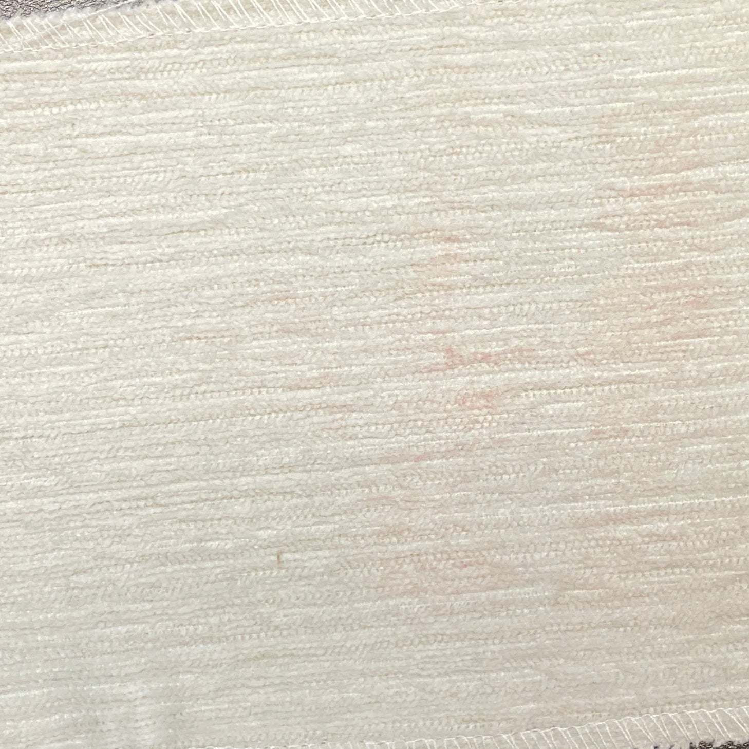 0552 Velvet Fabric Soft Ivory
