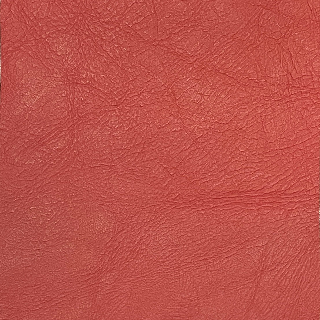 0670 Rustic Coral Red Genuine Leather