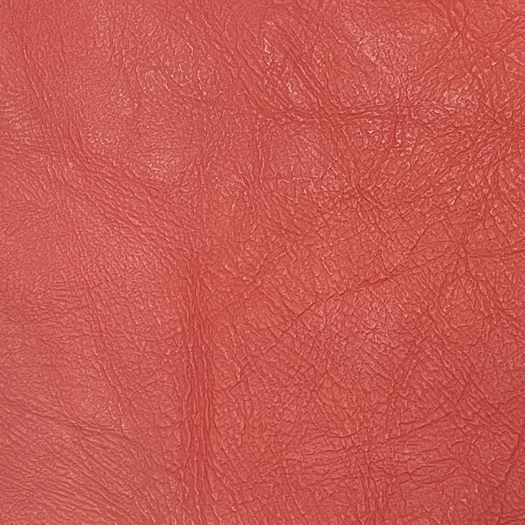 0670 Rustic Coral Red Genuine Leather