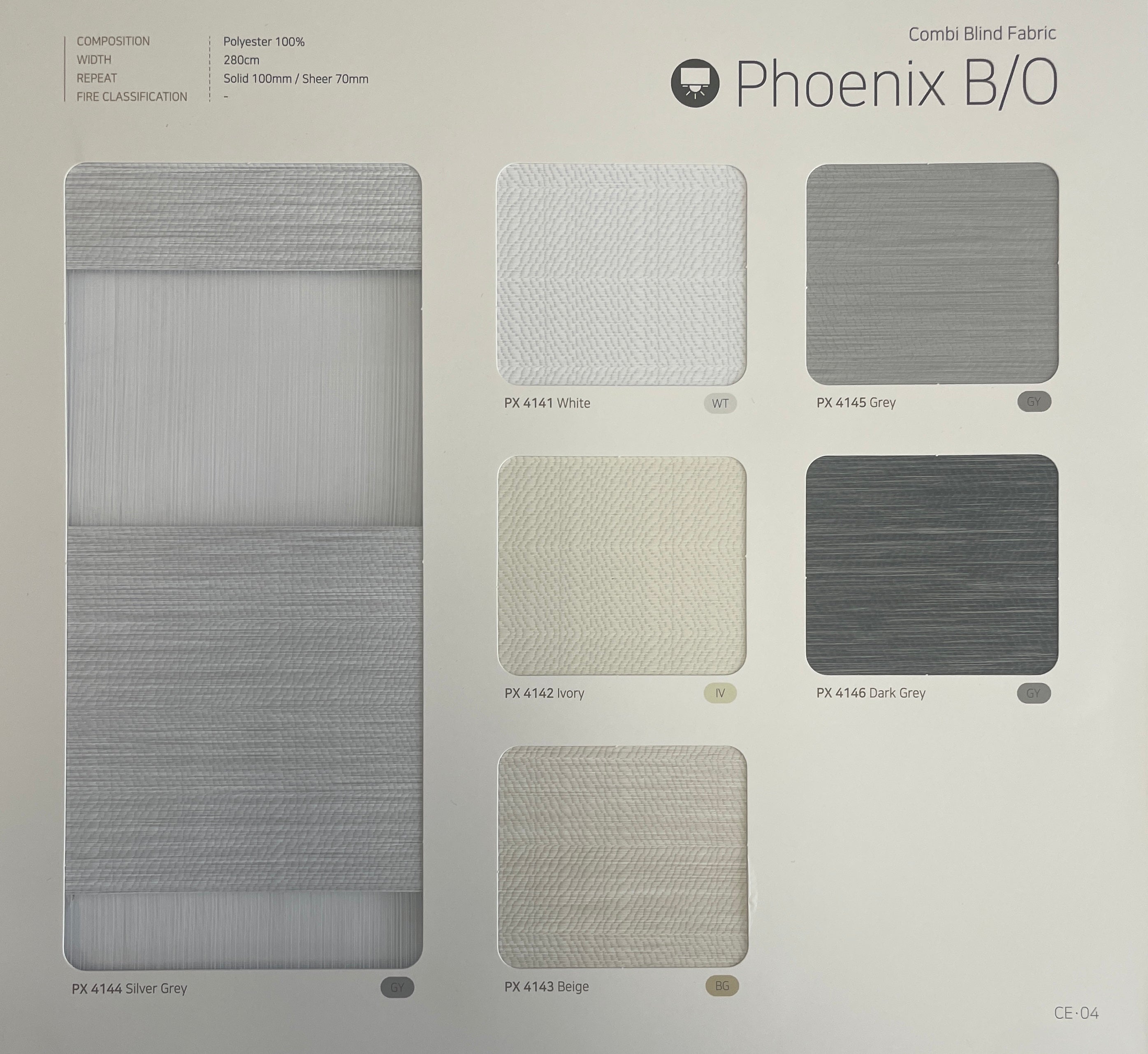 Phoenix B/O Zebra Shades (Hanzen Collection)