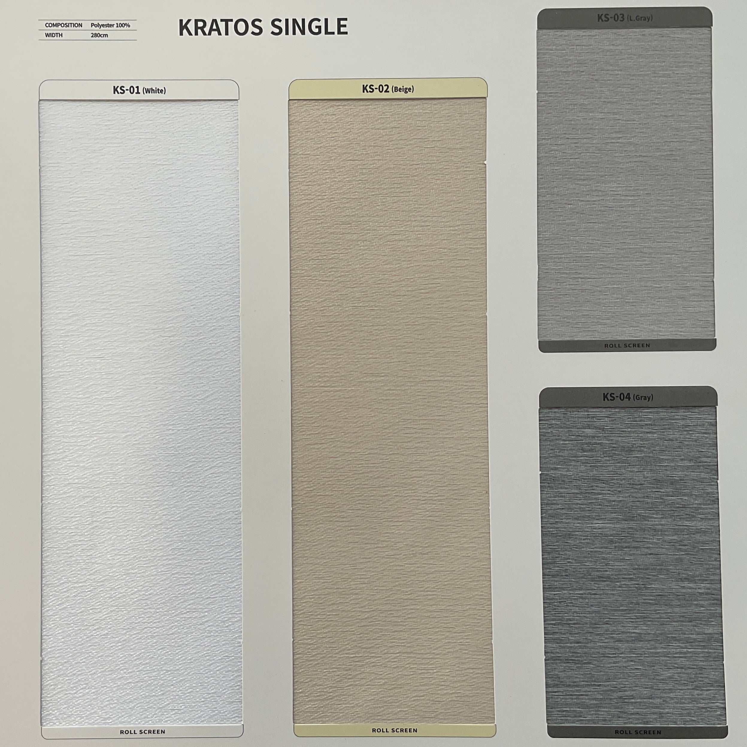 Roller Shade KRatos Single (Sabelle Collection)