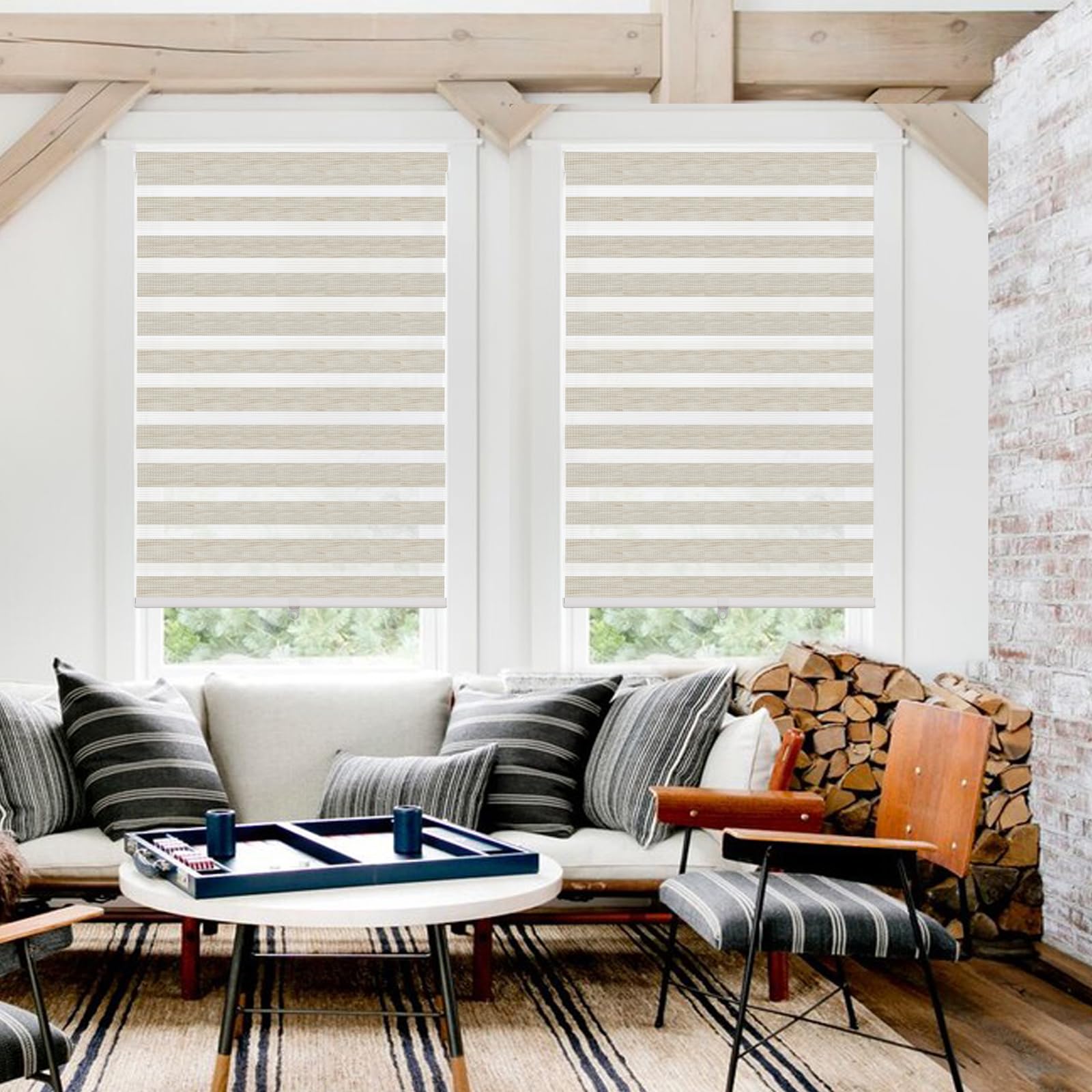 Linen Zebra Shades (Hanzen Collection)