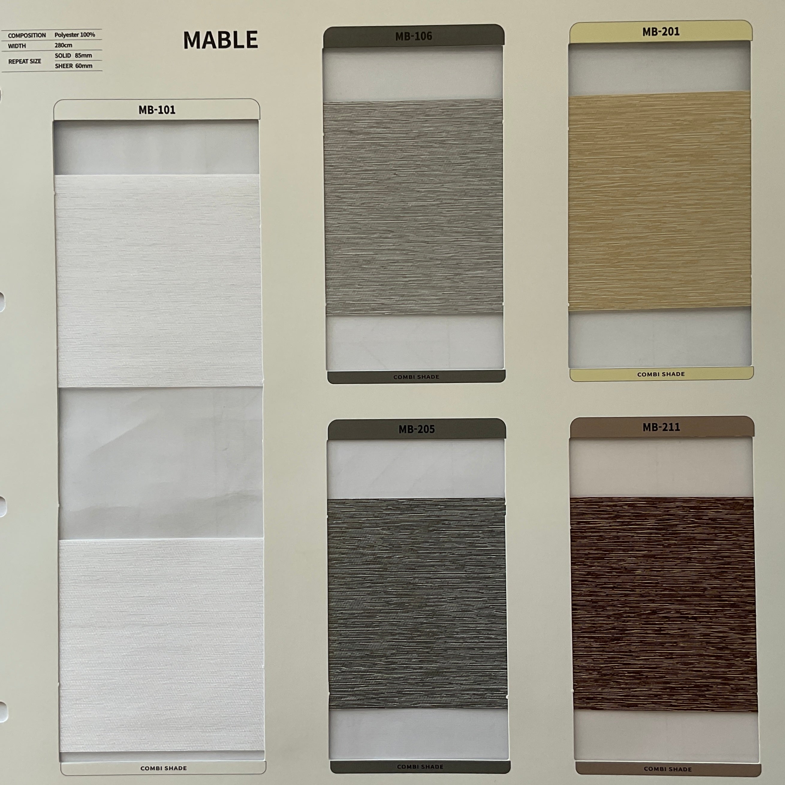 Combi Roller Shade Mable