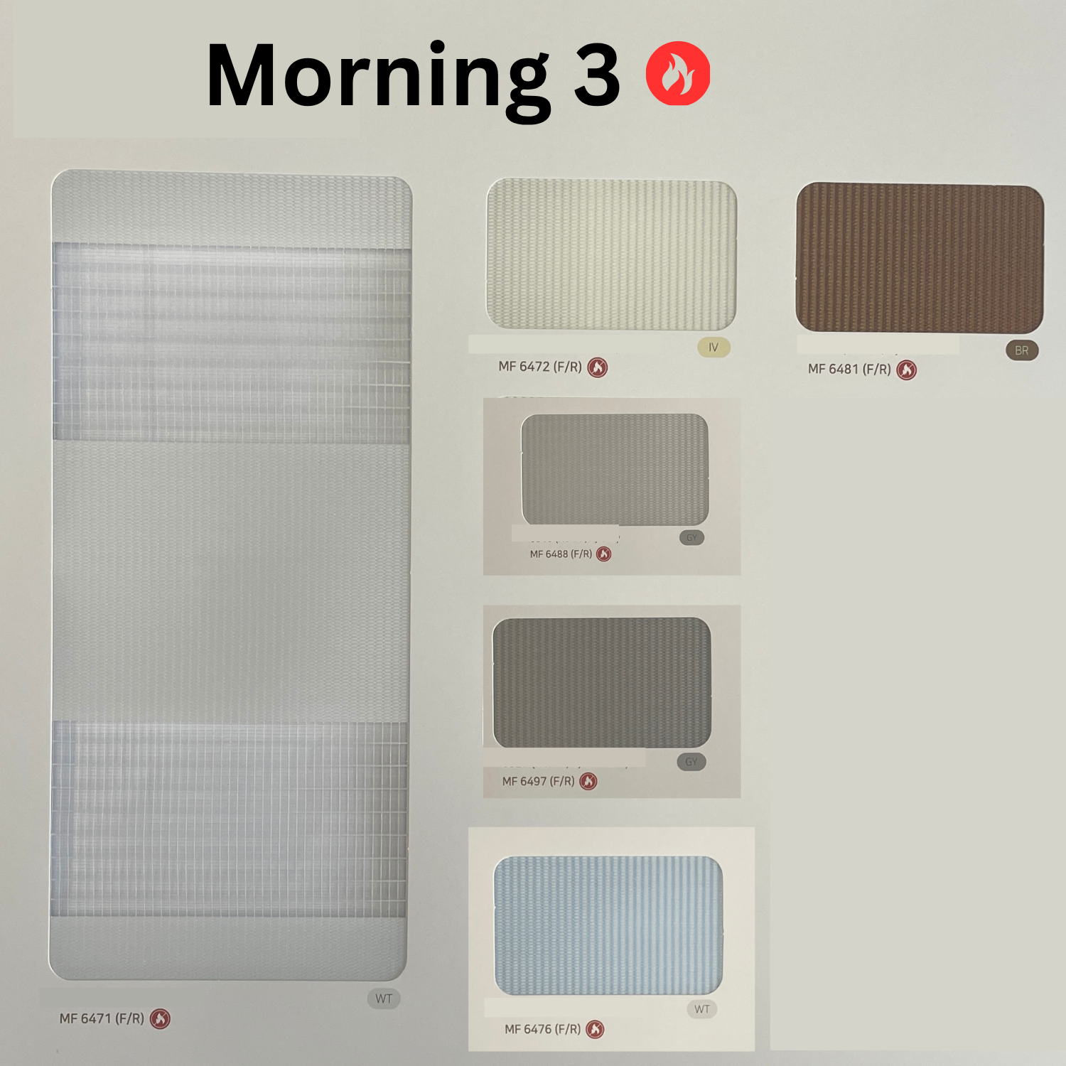 Morning 3 Zebra Shades (Hanzen Collection)