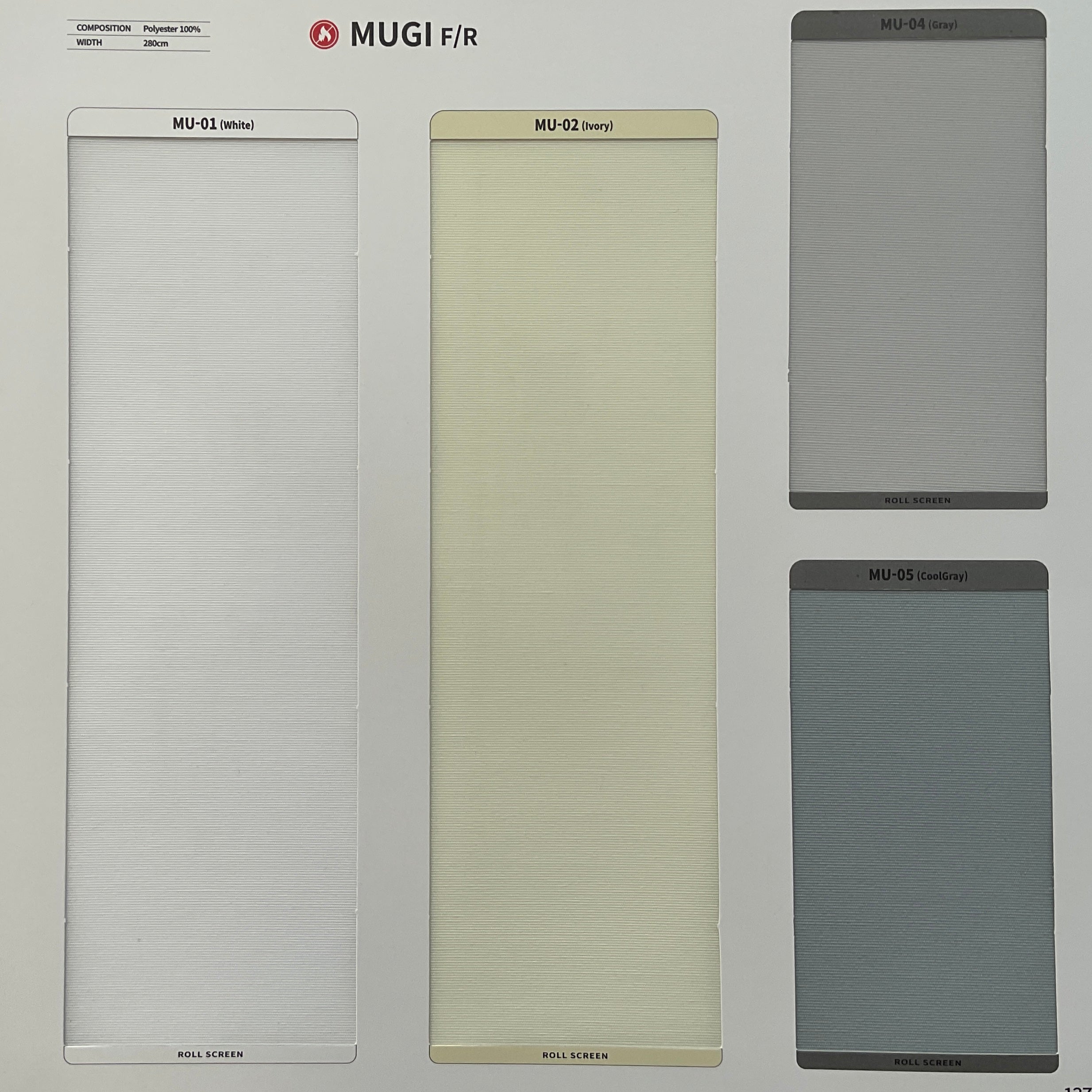 Roller Shade Mugi F/R (Sabelle Collection)