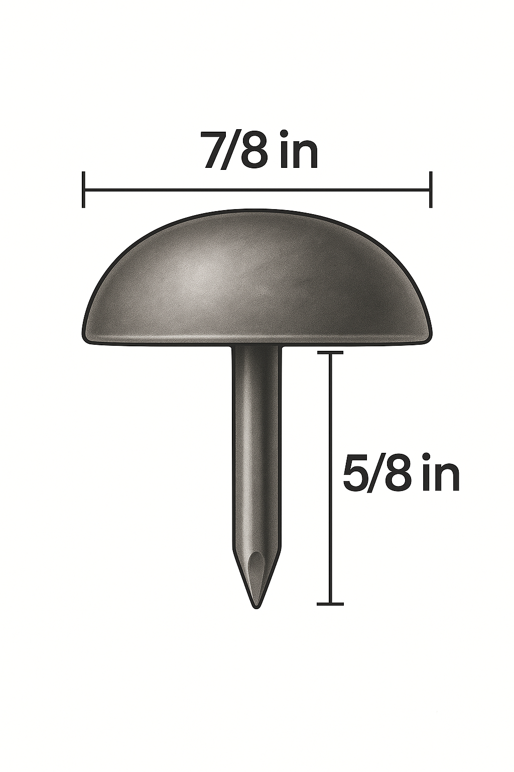 BS247 Hammered Brass Nailhead