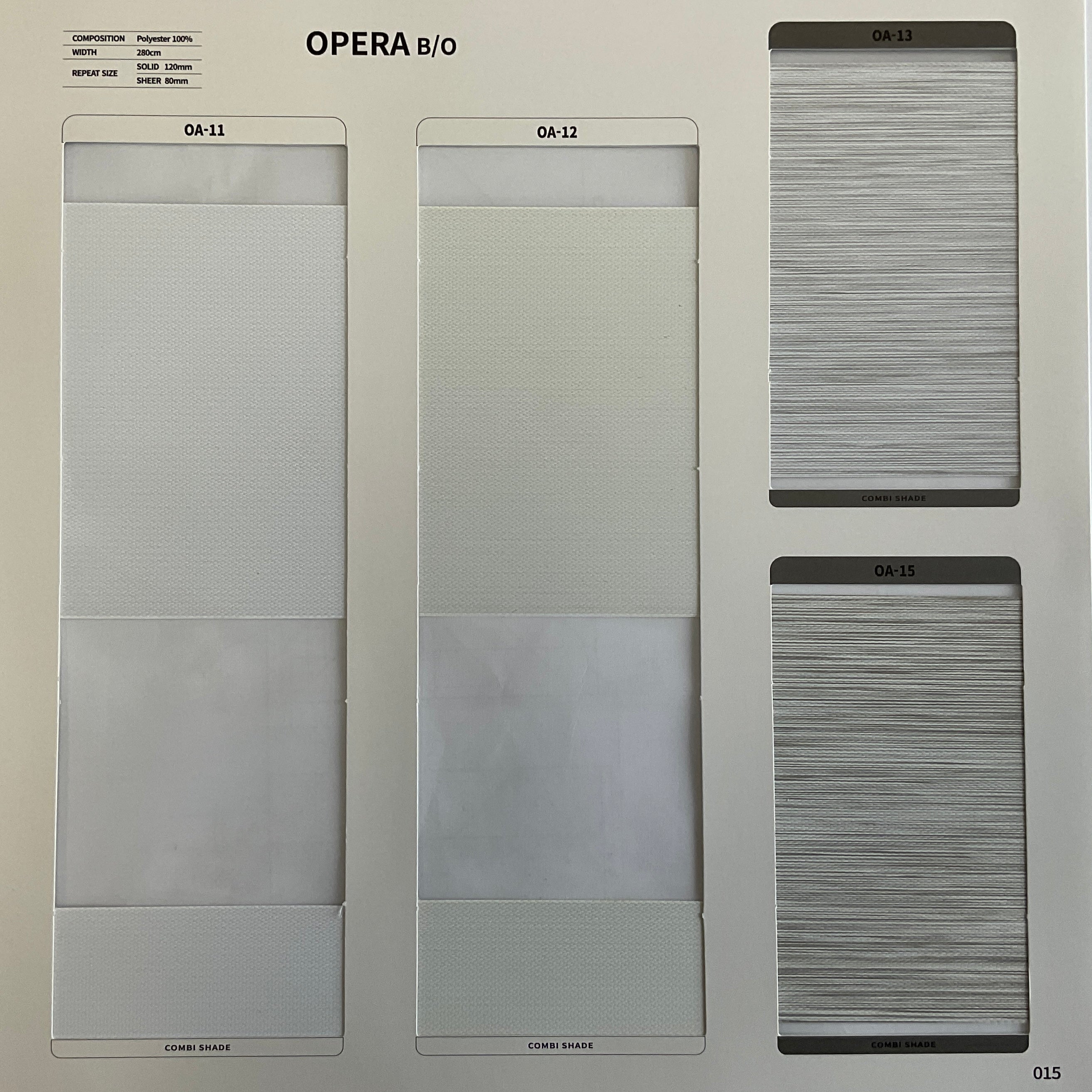 Zebra Roller Shade Opera BO (Sabelle Collection)