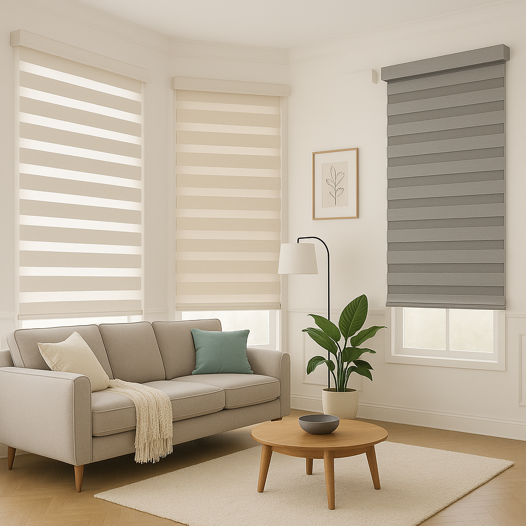 Zebra Roller Shade Ridge BO (Sabelle Collection)