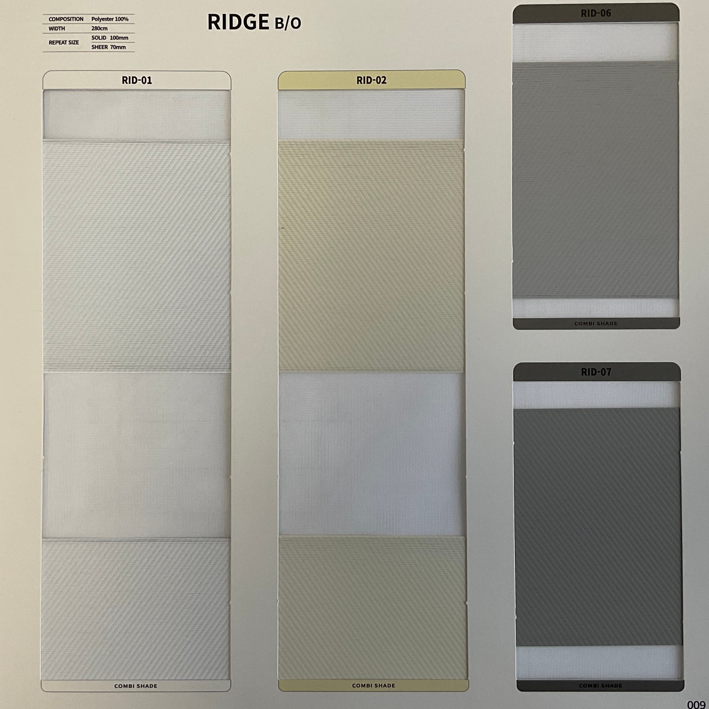 Zebra Roller Shade Ridge BO (Sabelle Collection)