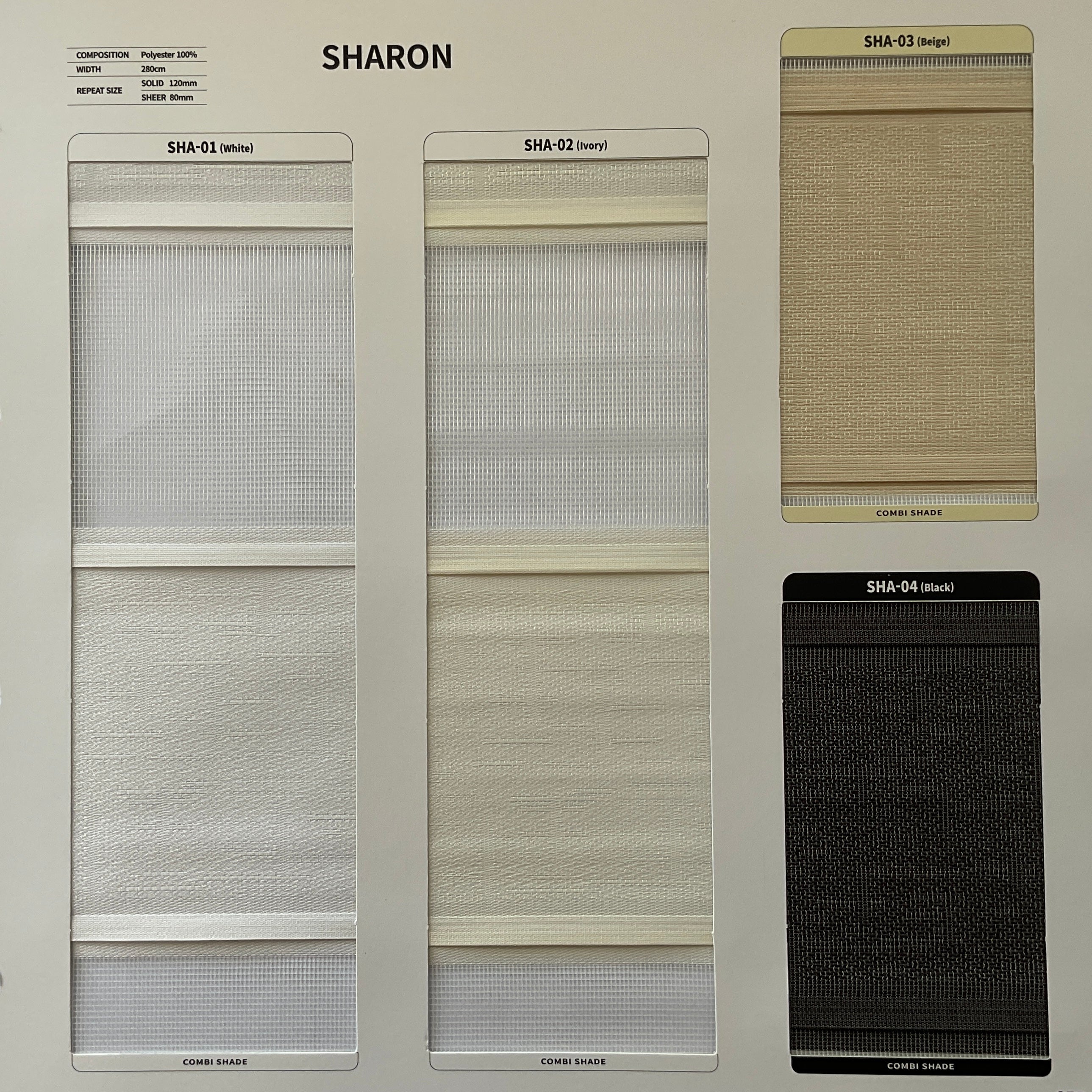 Zebra Roller Shade Sharon (Sabelle Collection)