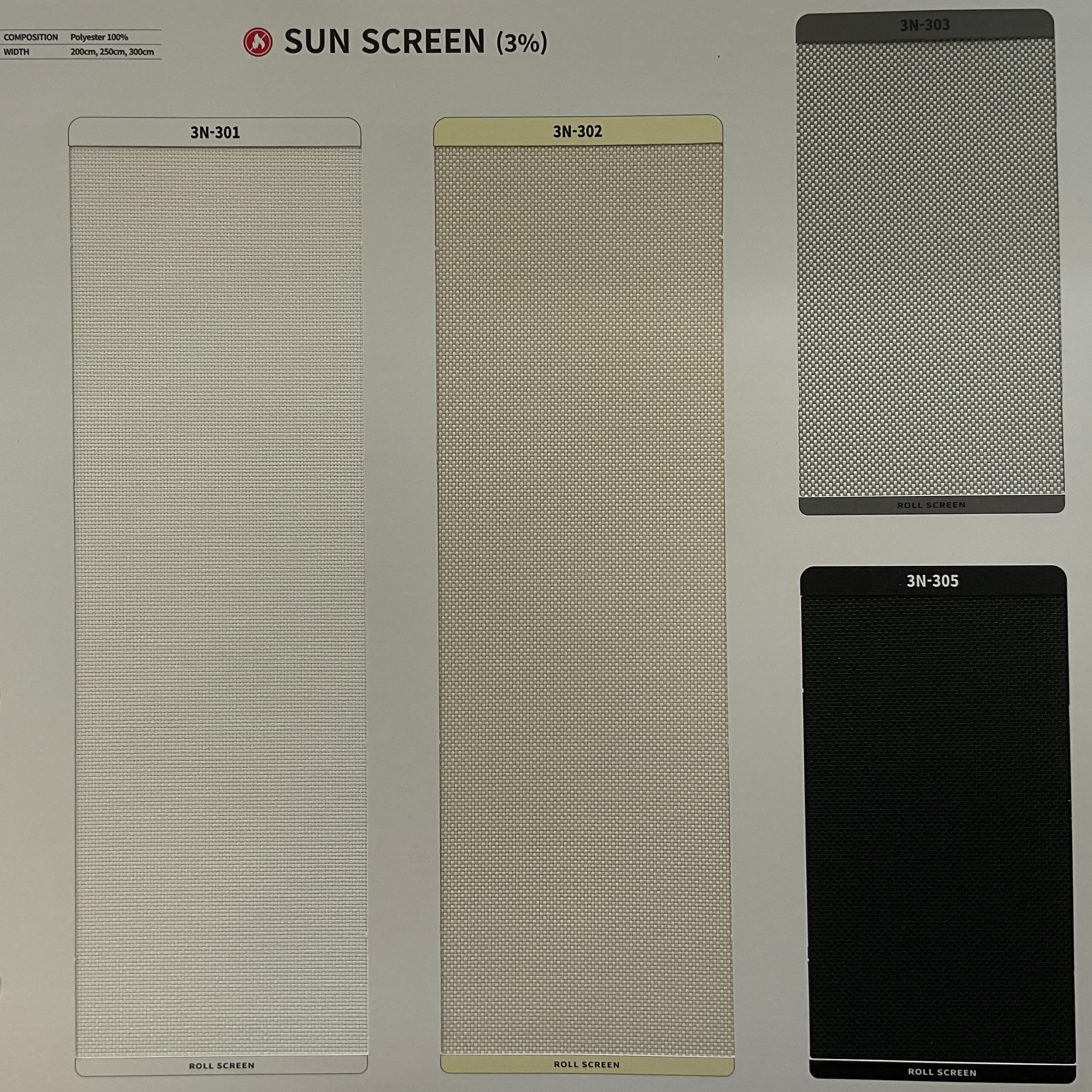 Roller Shade Sun Screen (3%) (Sabelle Collection)