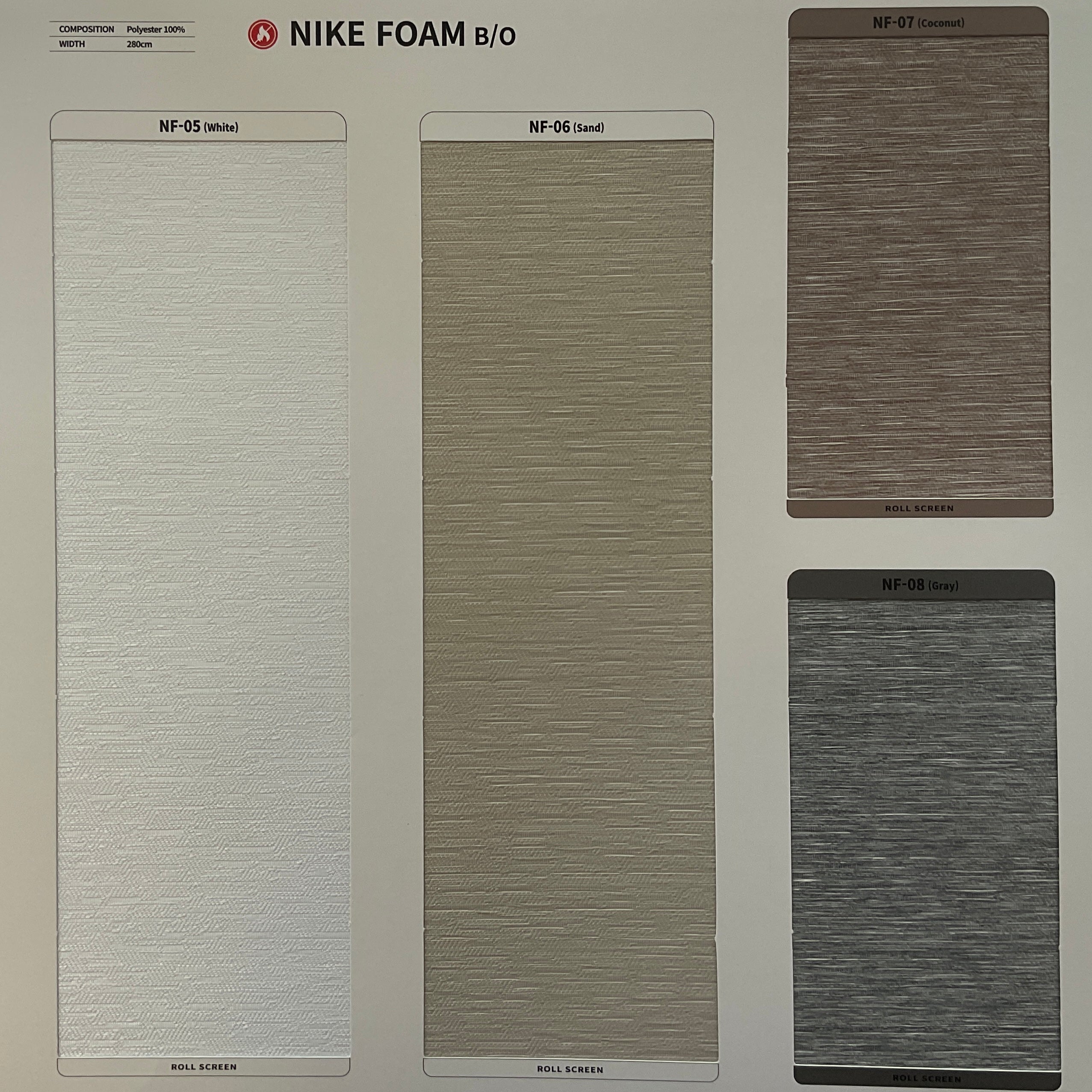 Roller Shade Nike Foam BO (Sabelle Collection)