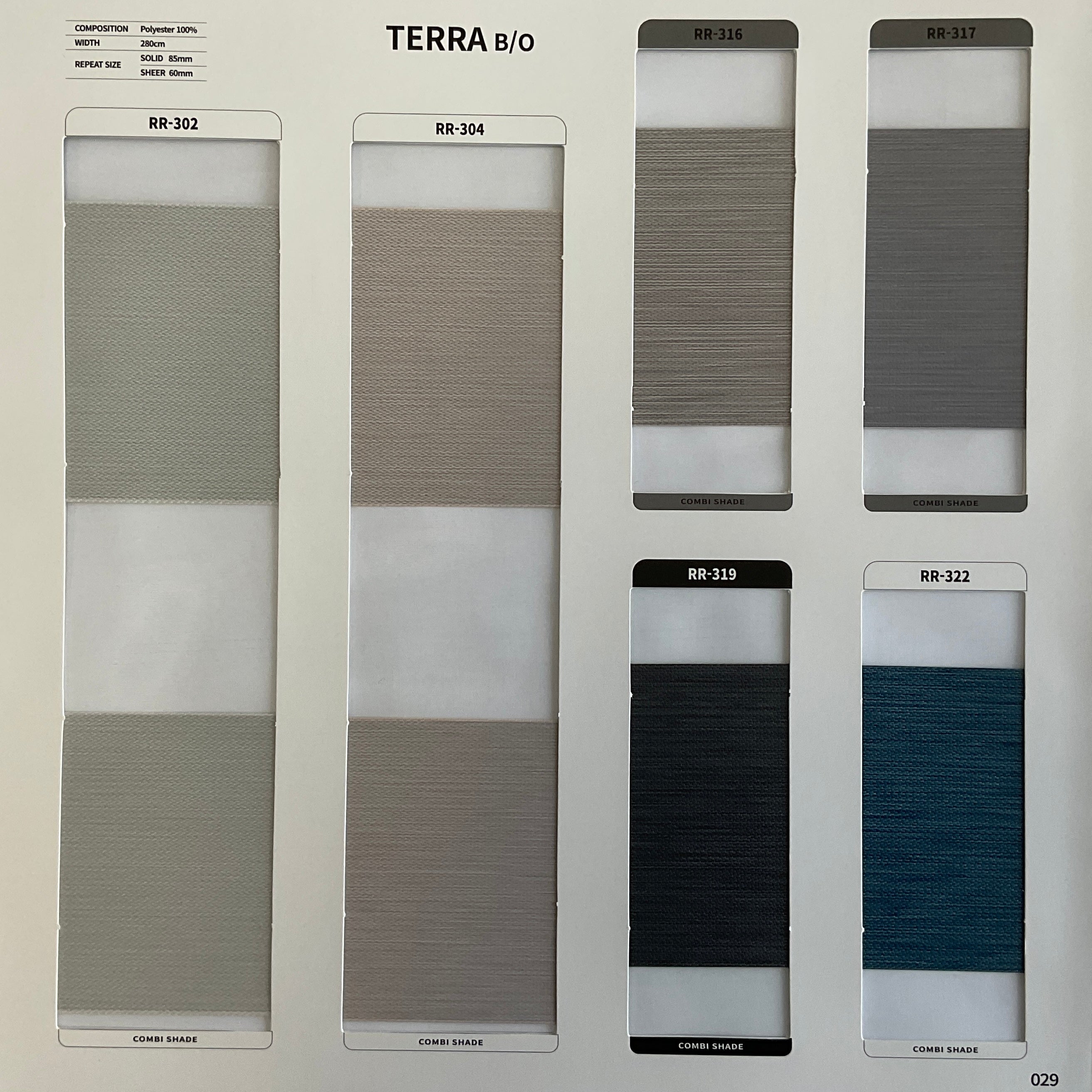 Zebra Roller Shade Terra BO (Sabelle Collection)