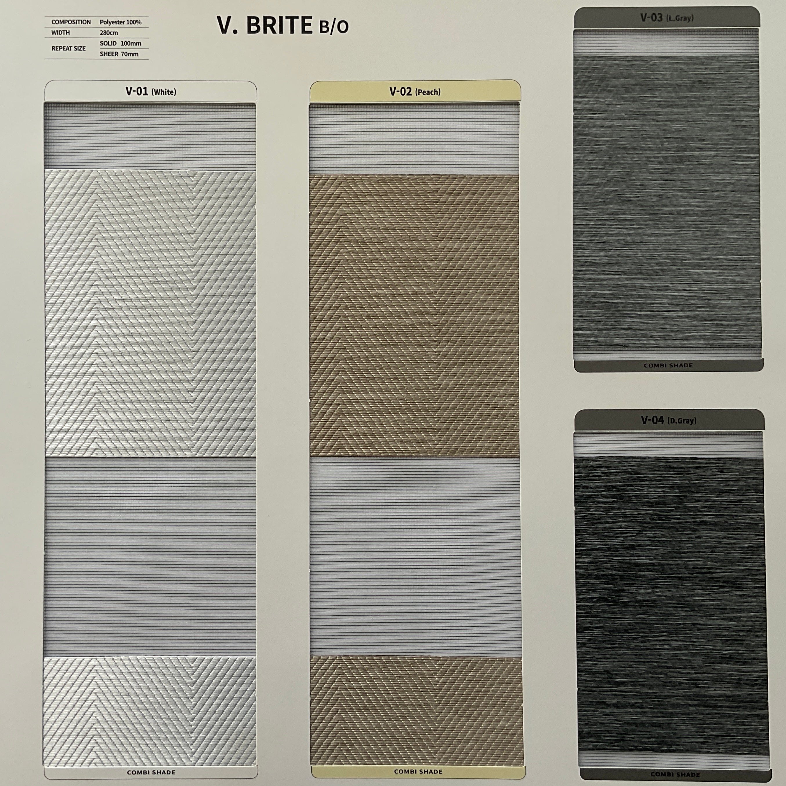 Zebra Roller Shade V. Brite BO (Sabelle Collection)
