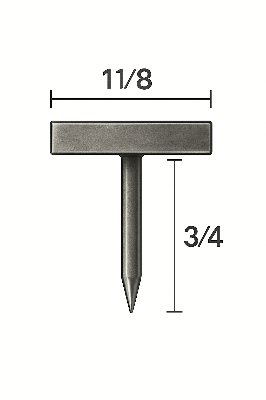 BD67-81 Square Brass Nailhead