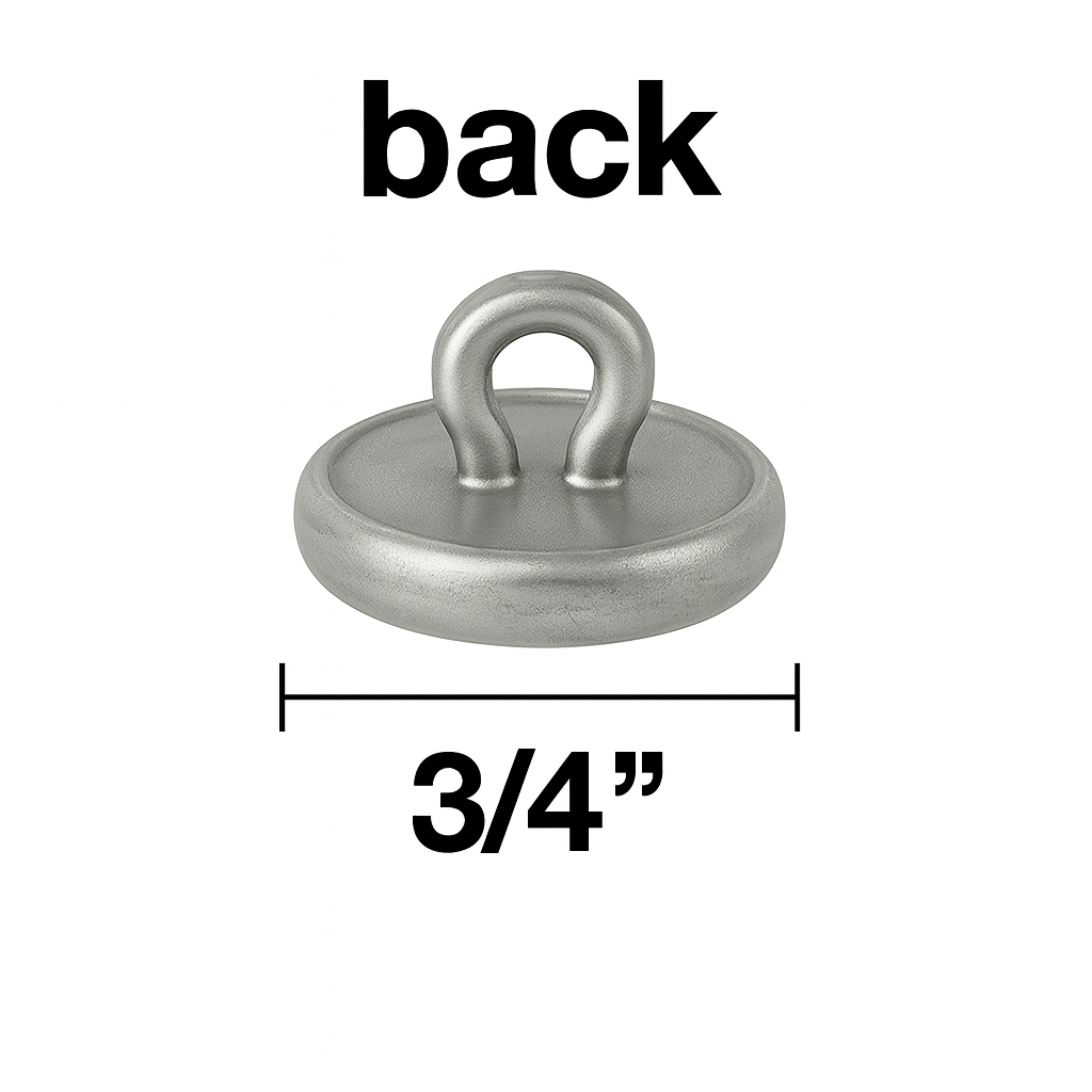 BB36BN-(E)(P) Brushed Silver Button