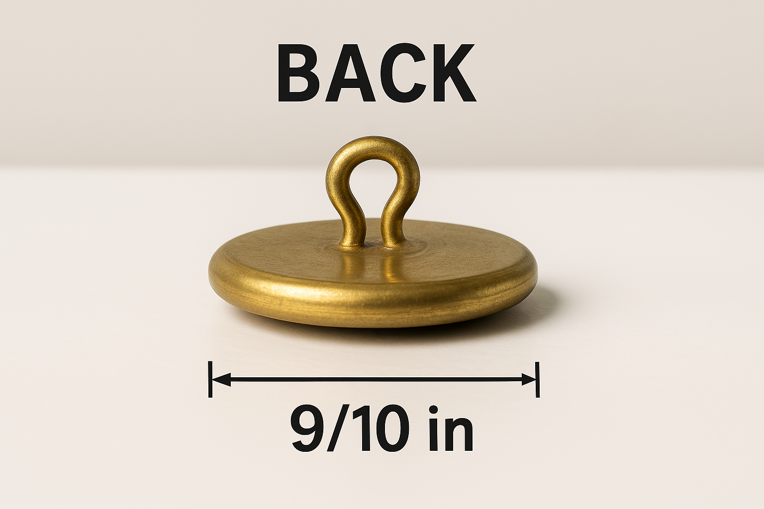 BB36BB-E Brushed Brass Button